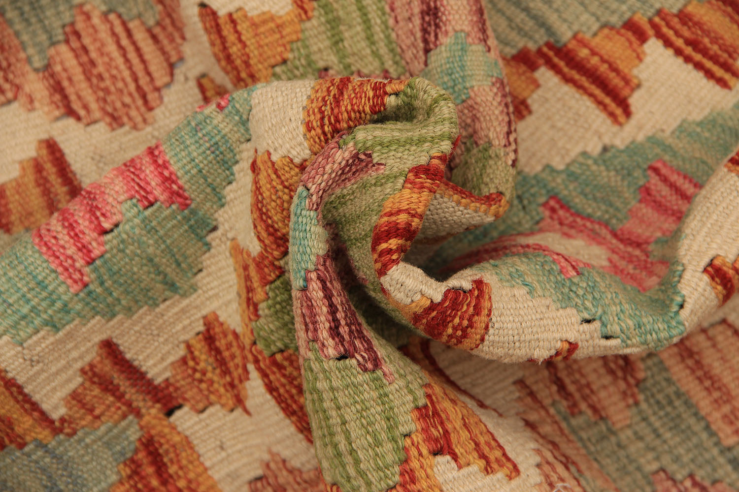 Multy Handmade Veggie Dye Kilim Rug Runner