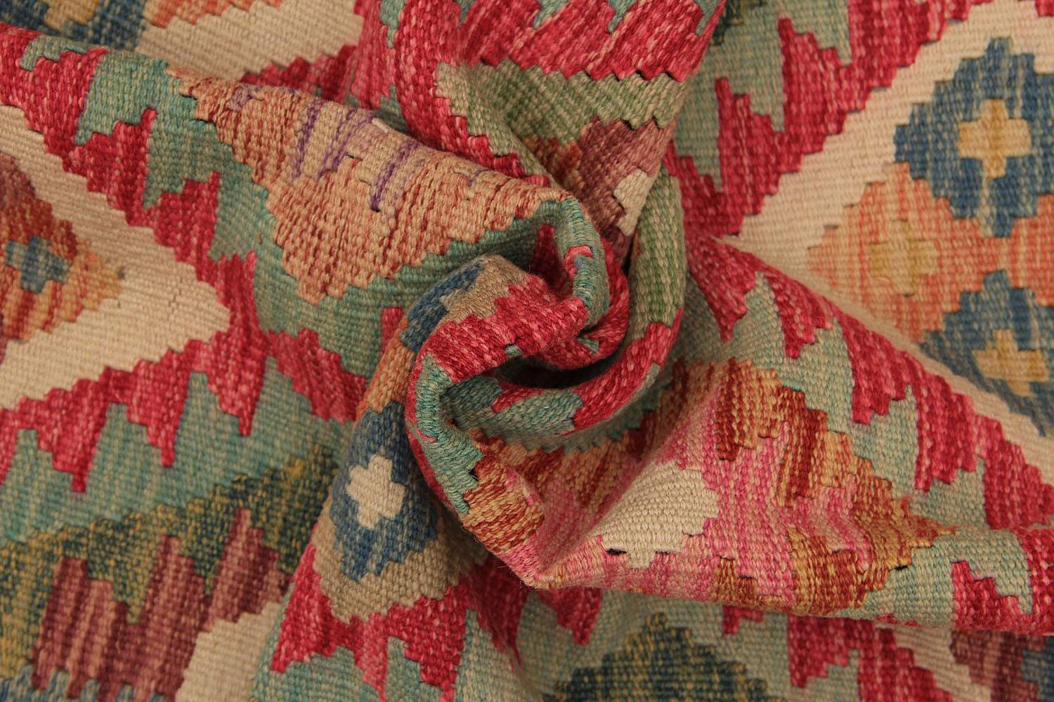 Multy Handmade Veggie Dye Kilim Rug Runner