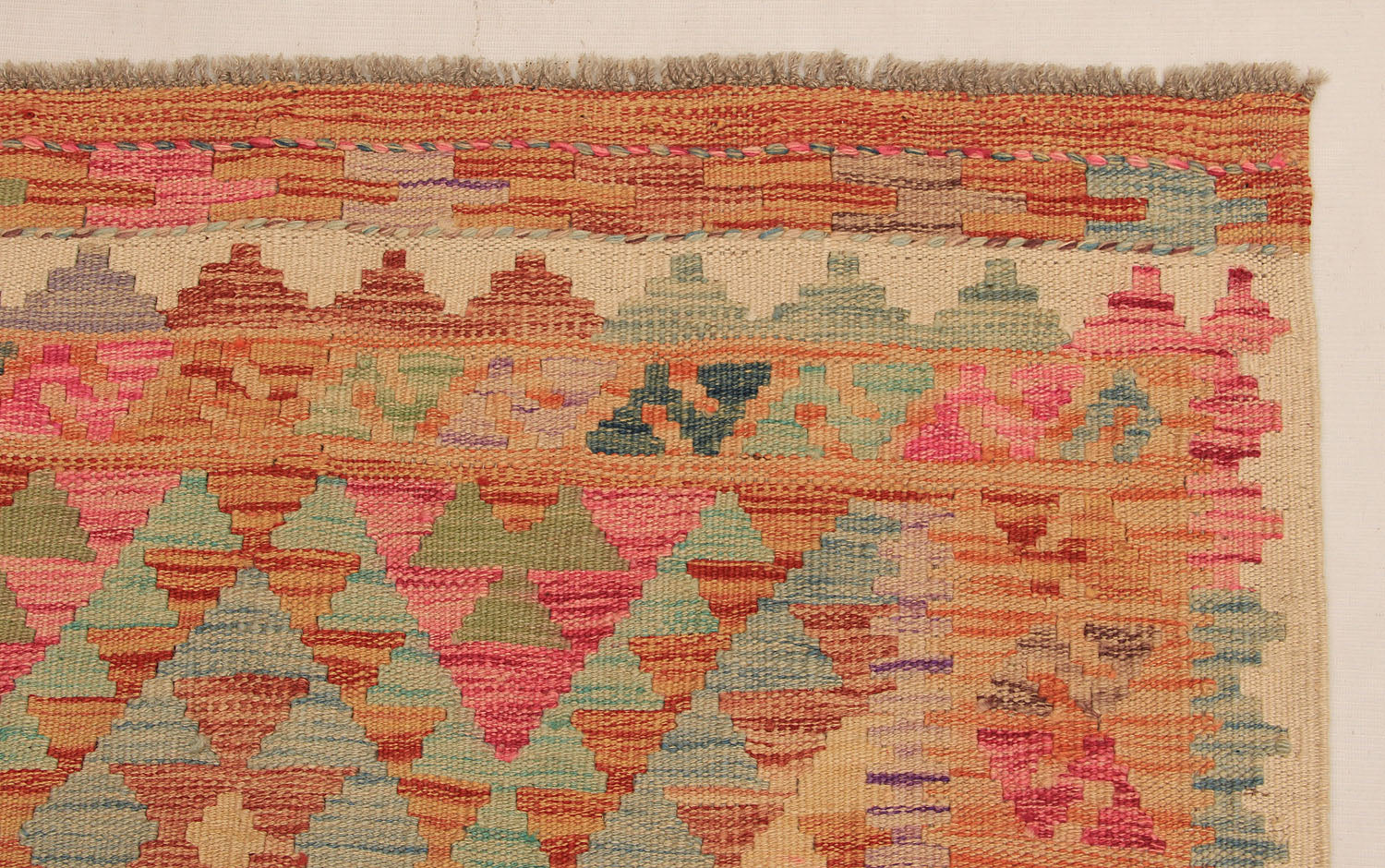 Multy Handmade Veggie Dye Kilim Rug Rectangular