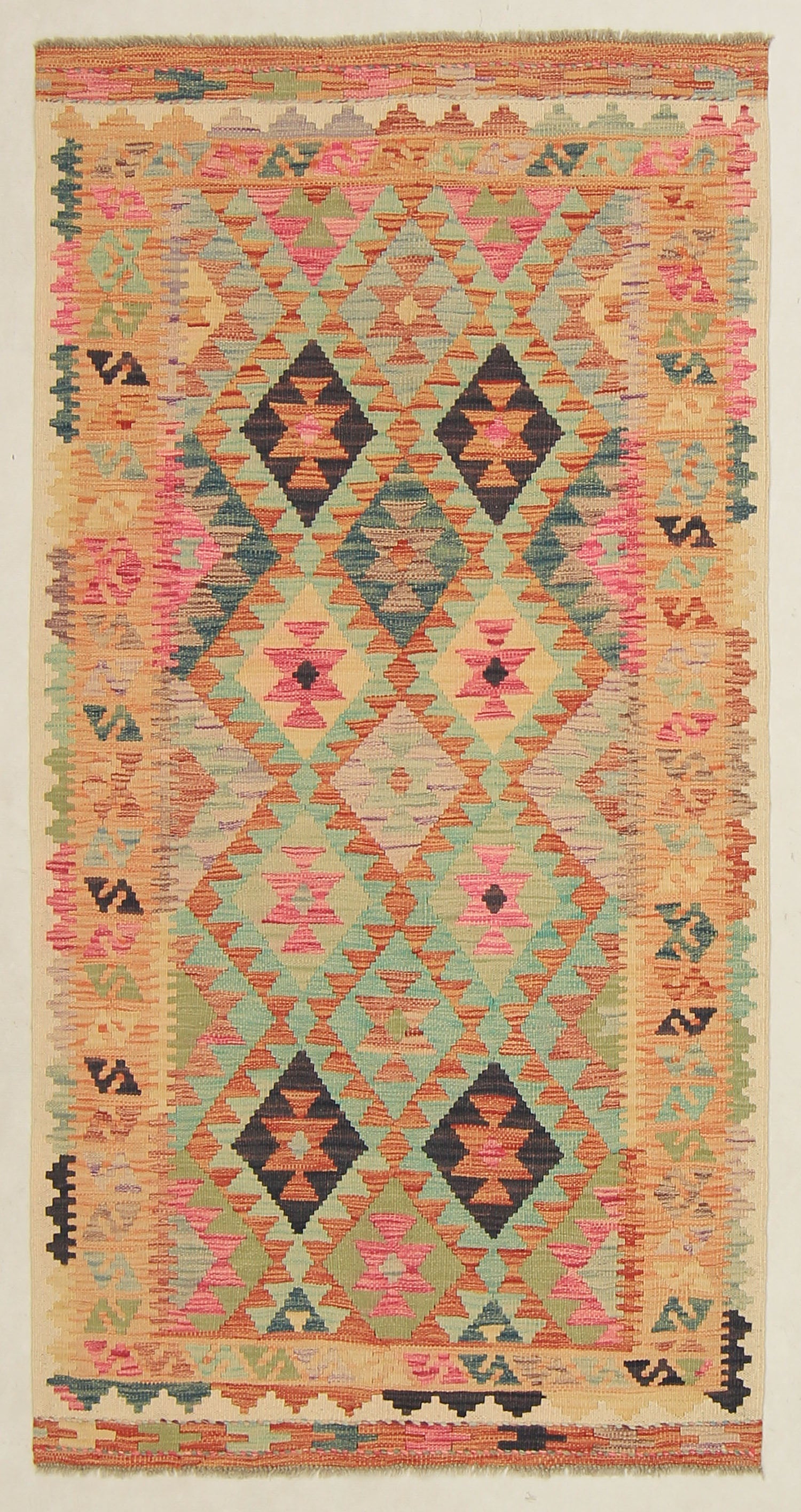 Multy Handmade Veggie Dye Kilim Rug Rectangular