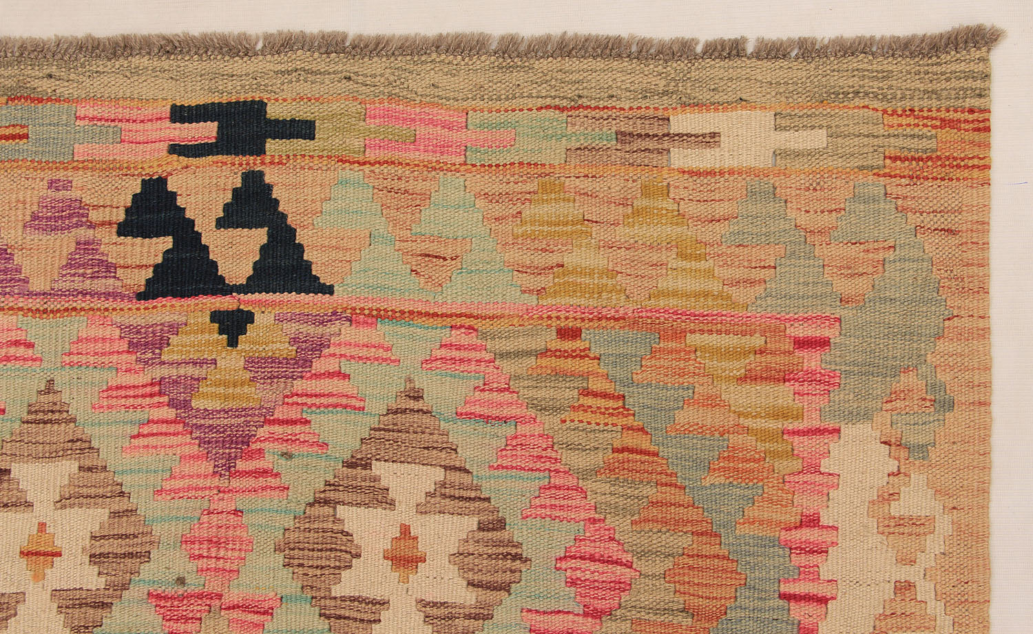 Multy Handmade Veggie Dye Kilim Rug Rectangular