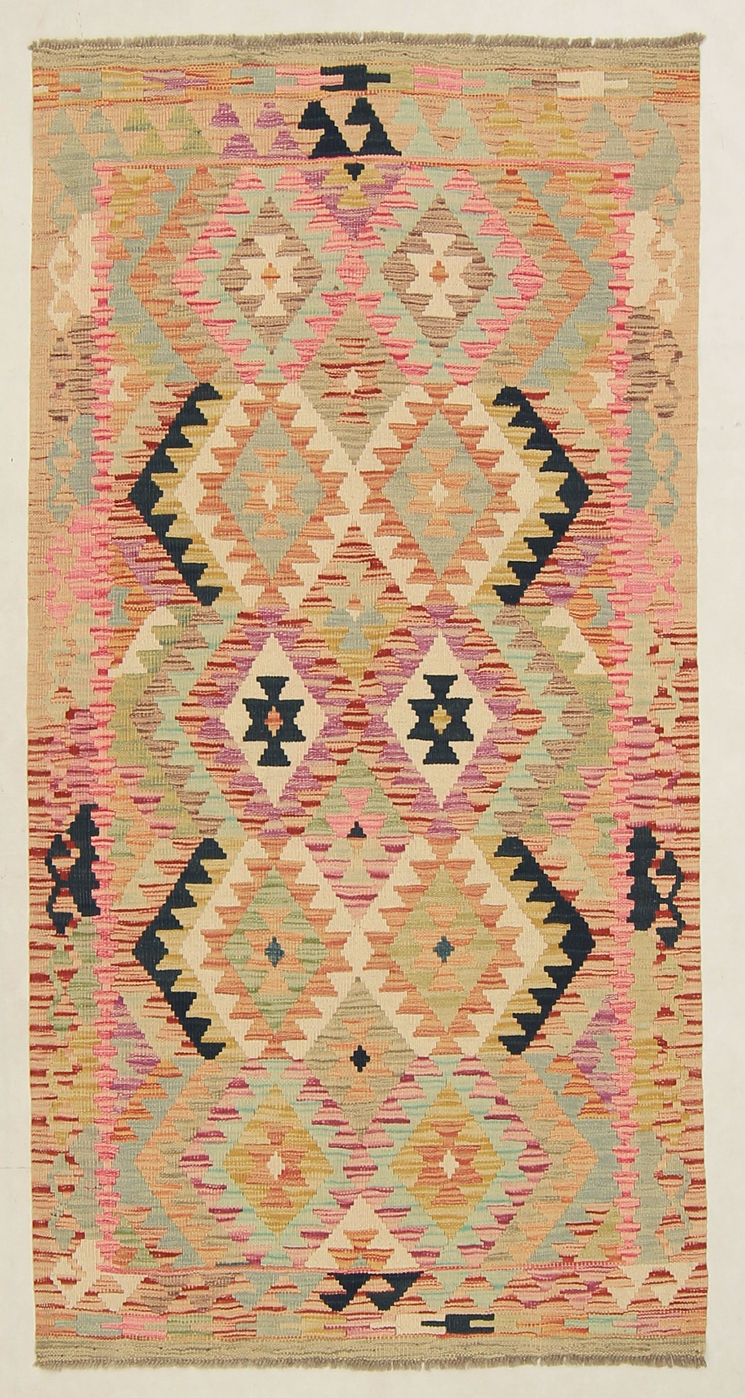 Multy Handmade Veggie Dye Kilim Rug Rectangular