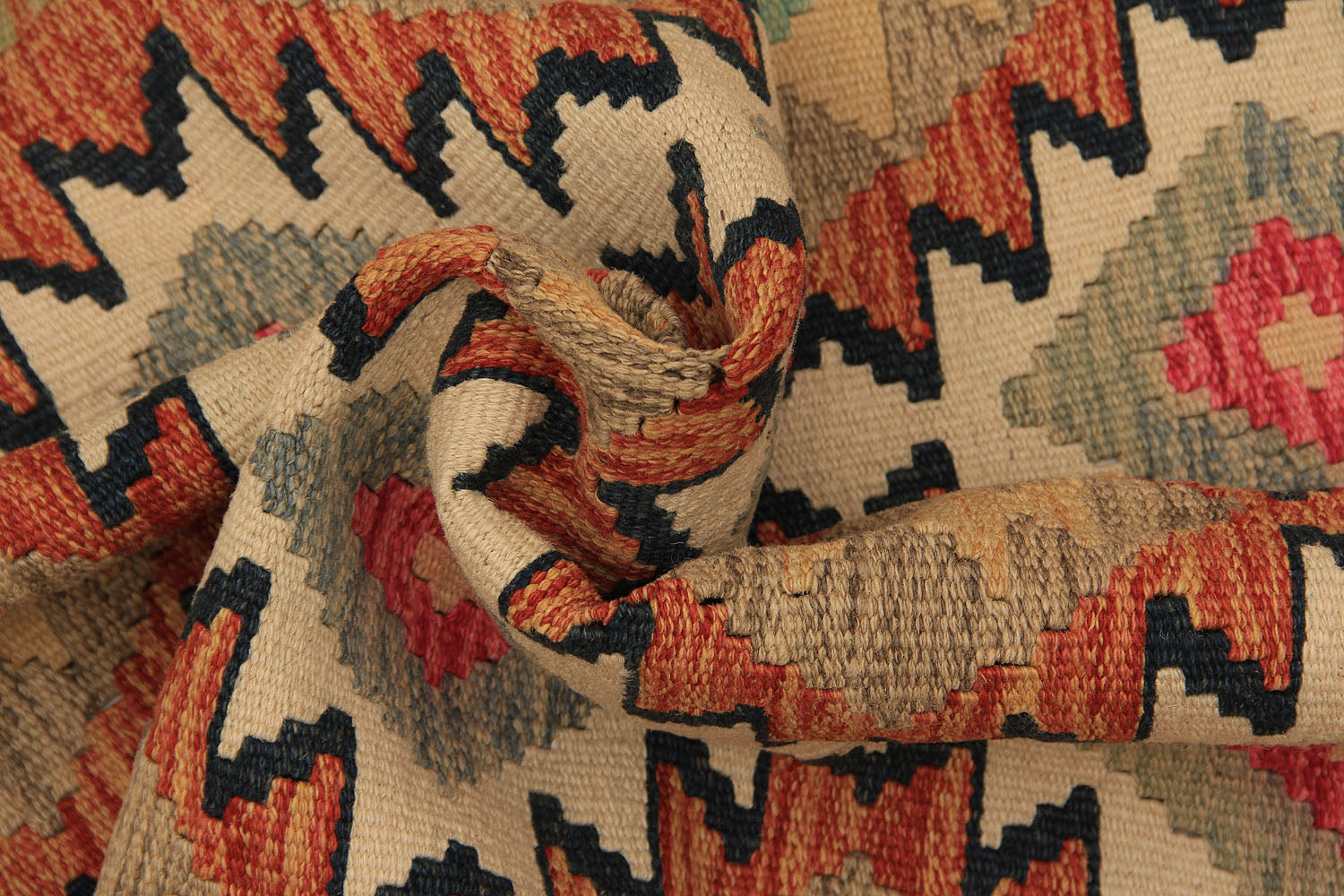 Multy Handmade Veggie Dye Kilim Rug Runner