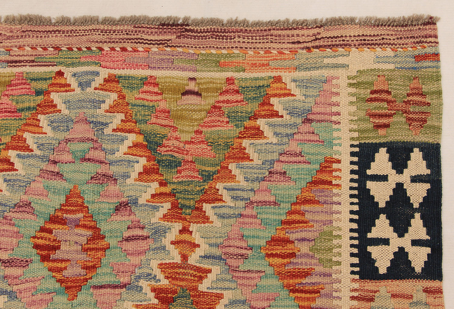 Multy Handmade Veggie Dye Kilim Rug Rectangular