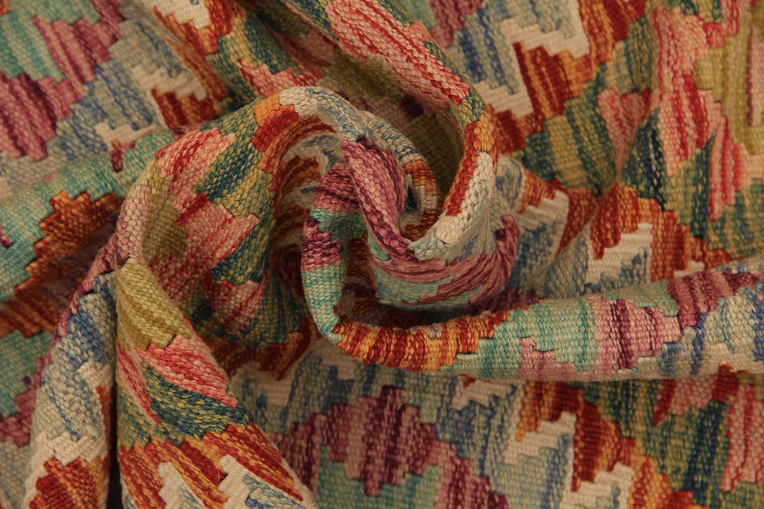 Multy Handmade Veggie Dye Kilim Rug Rectangular