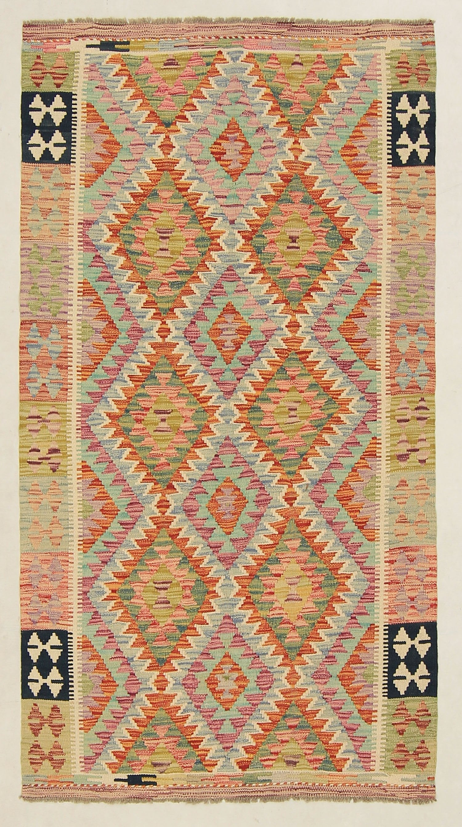Multy Handmade Veggie Dye Kilim Rug Rectangular