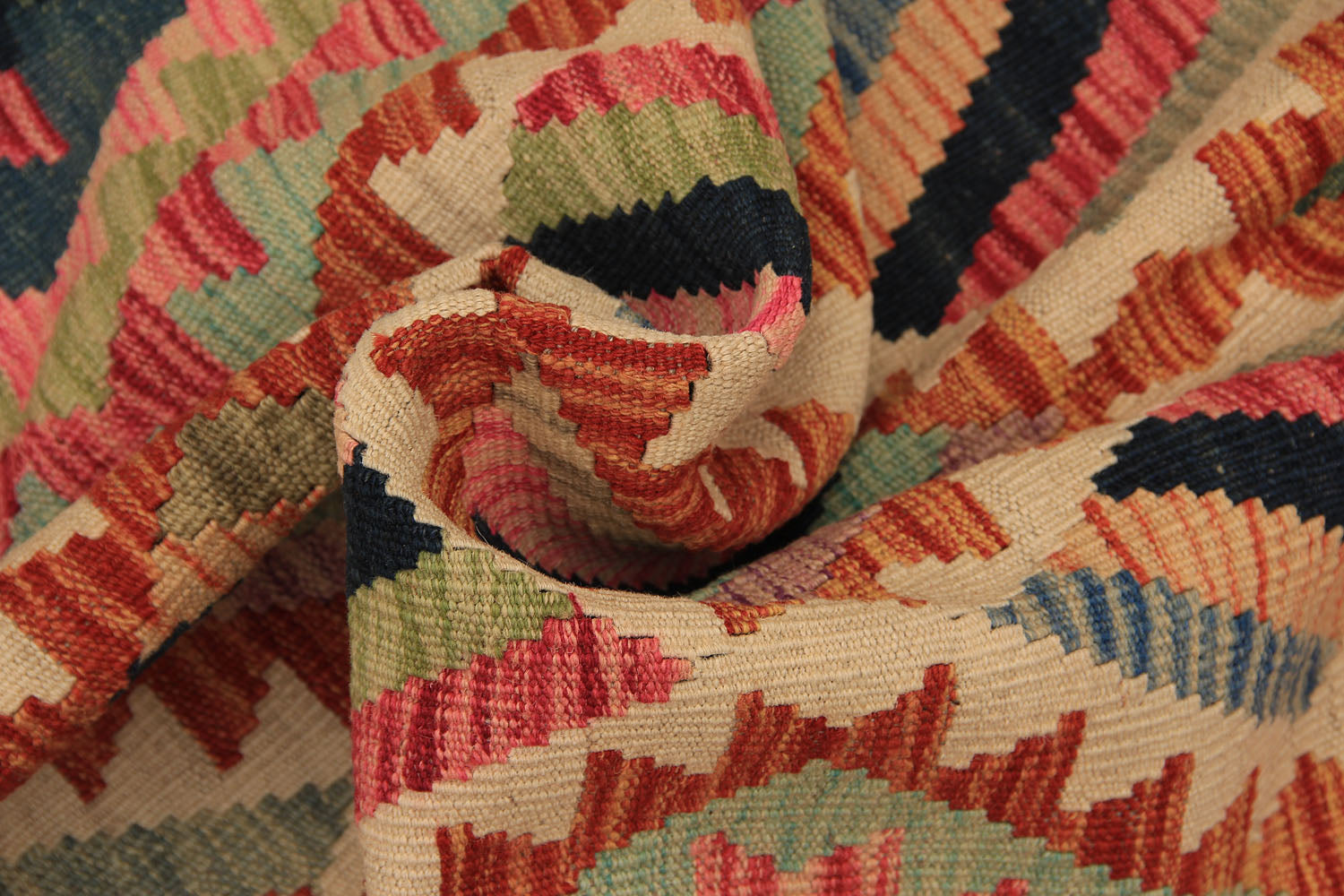 Multy Handmade Veggie Dye Kilim Rug Rectangular