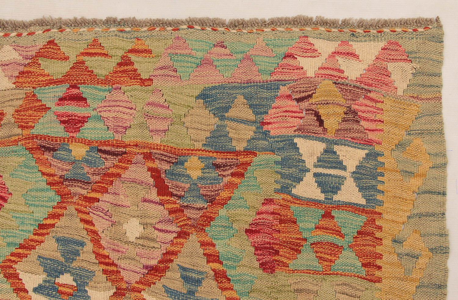 Multy Handmade Veggie Dye Kilim Rug Rectangular