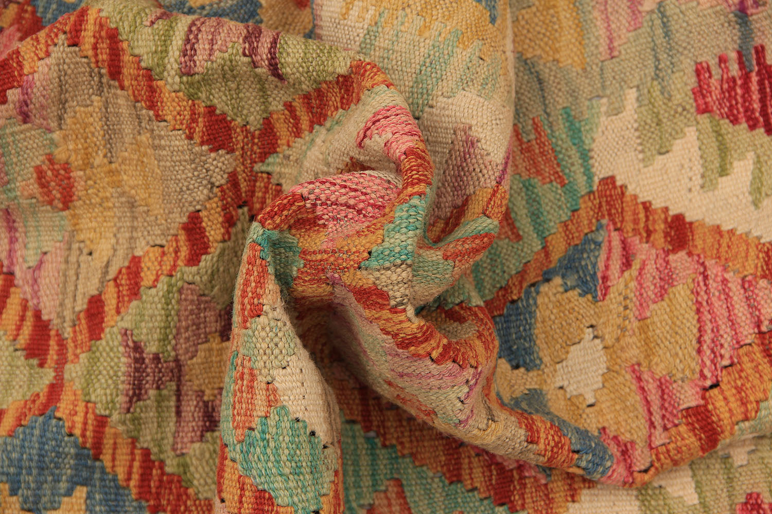 Multy Handmade Veggie Dye Kilim Rug Rectangular