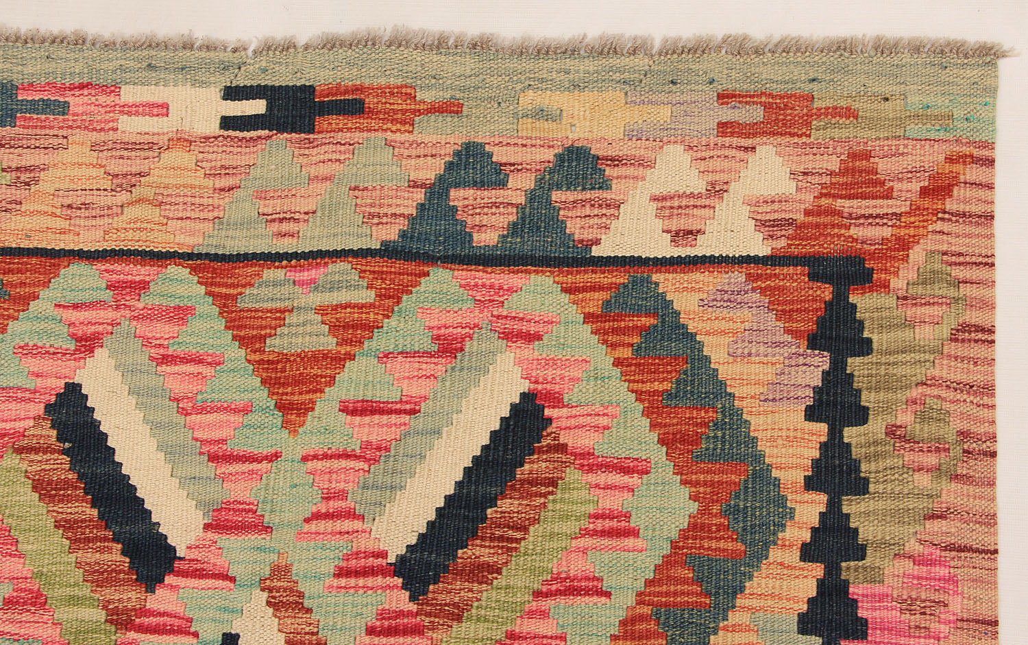 Multy Handmade Veggie Dye Kilim Rug Rectangular