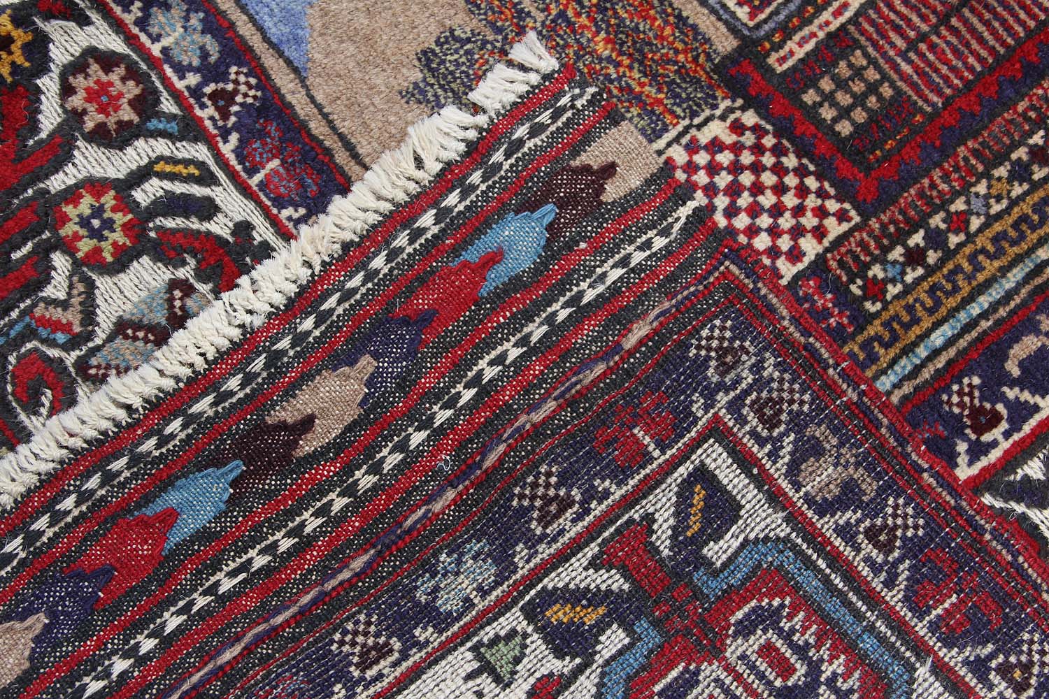4' 6" x 6' 6  Grey Handmade Berjista Afghan Rug Rectangular