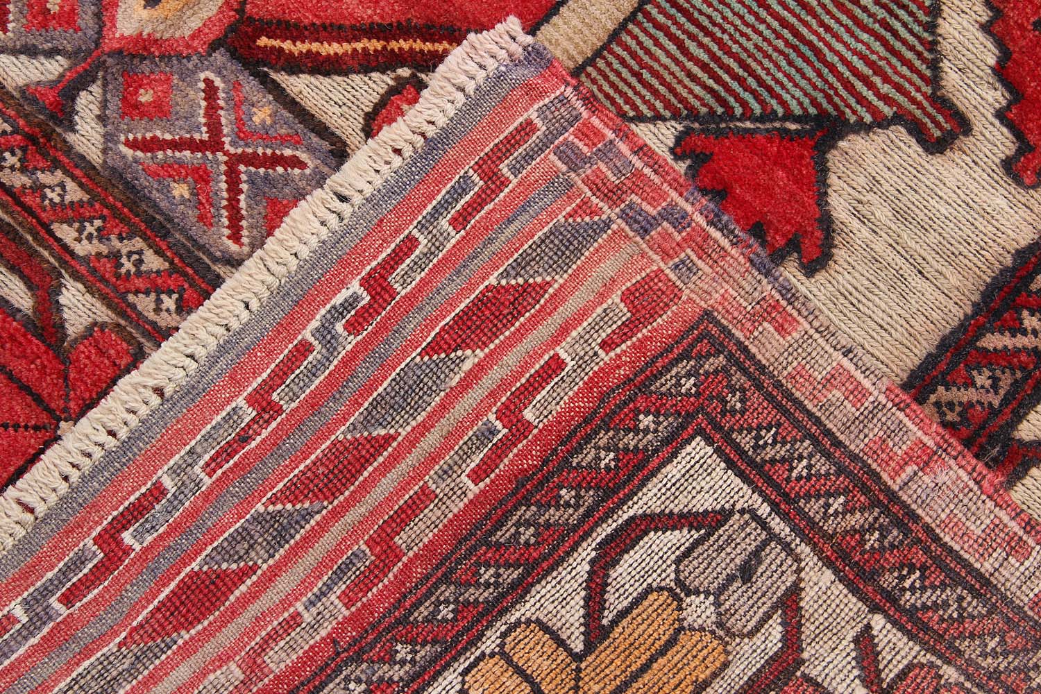 4' 6" x 6' 6  Daar Cheeni Handmade Berjista Afghan Rug Rectangular