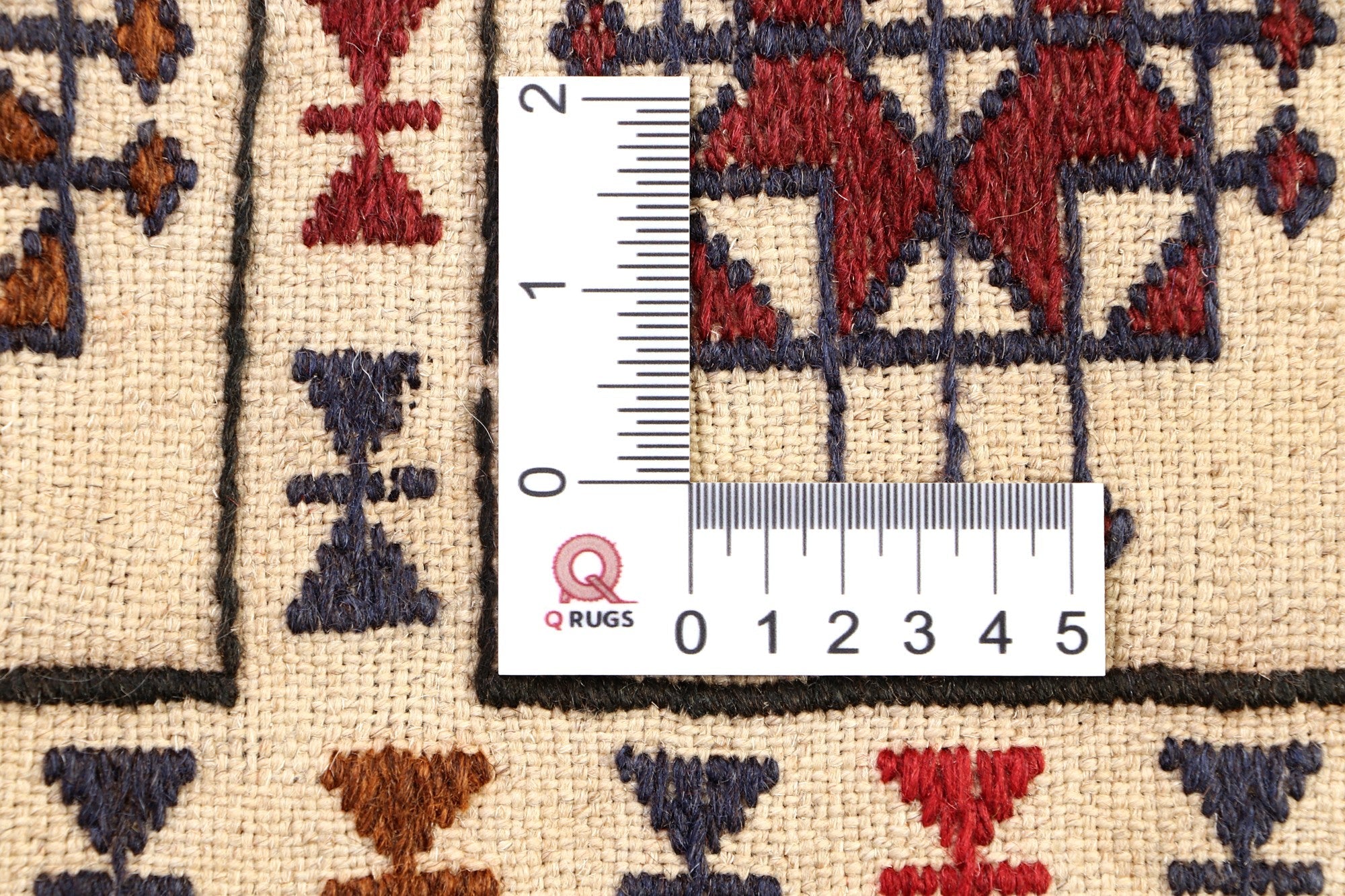 4' x 6'  Ivory Handmade Pai Murgh Soumak Kilim Rug Rectangular
