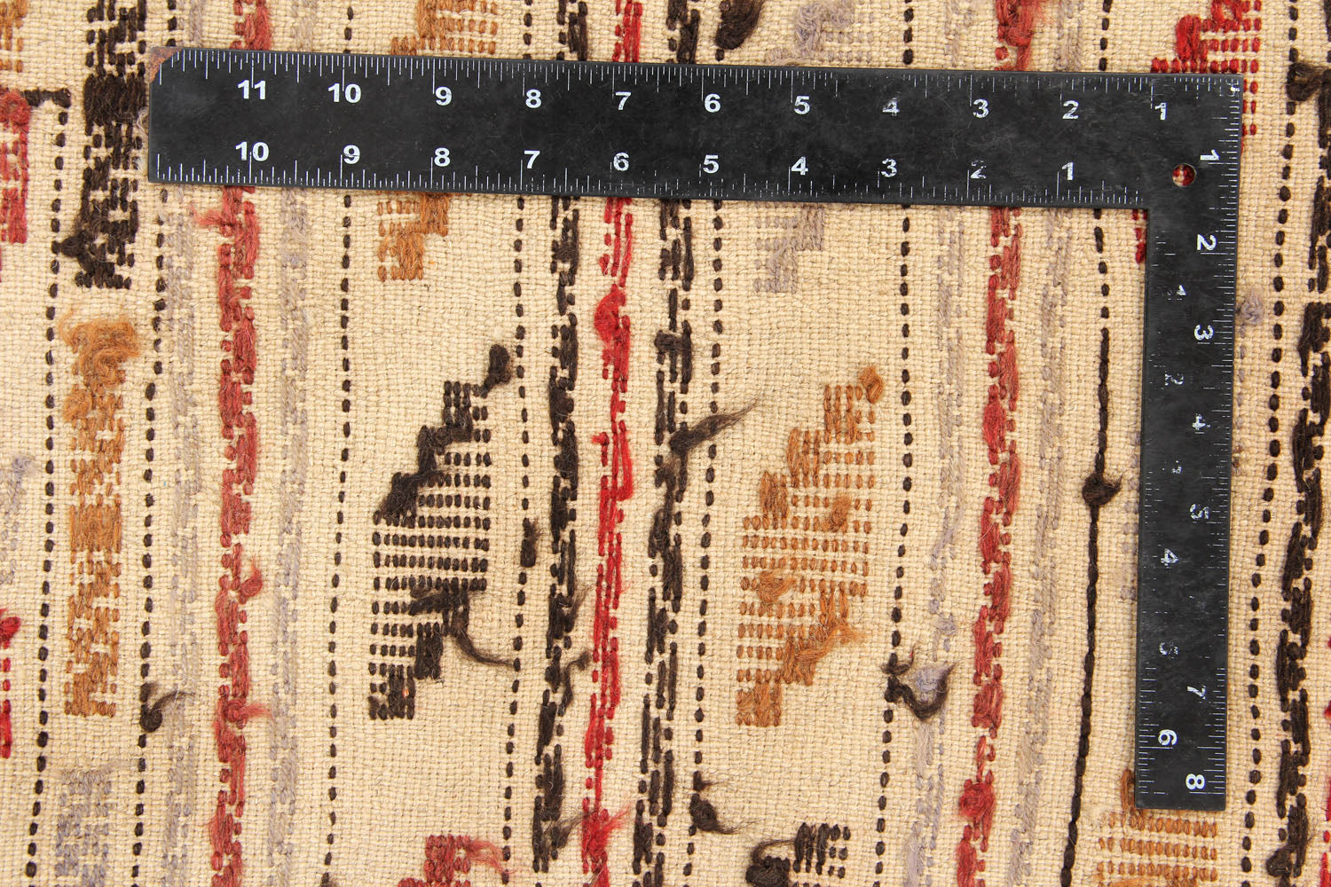 4' x 6'  Ivory Handmade Pai Murgh Soumak Kilim Rug Rectangular