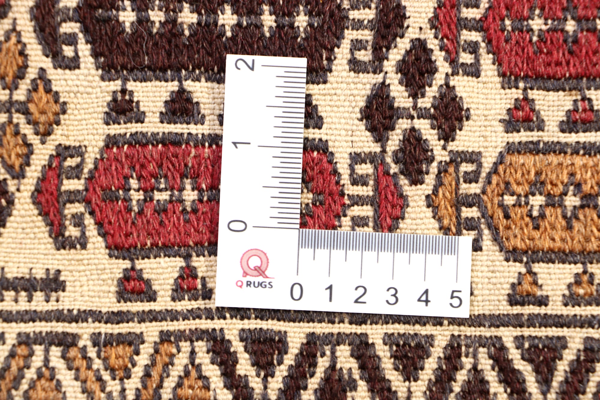 4' x 6'  Ivory Handmade Pai Murgh Soumak Kilim Rug Rectangular