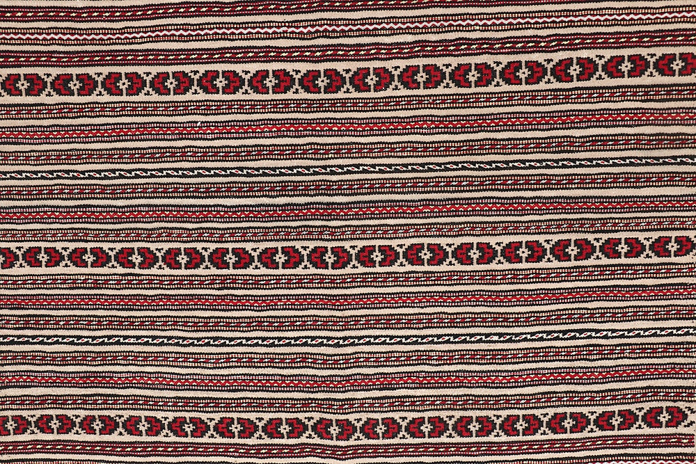 4' 6" x 6' 6  Multy Handmade Laghari Soumak Kilim Rug Rectangular