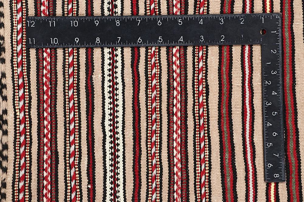 4' 6" x 6' 6  Multy Handmade Laghari Soumak Kilim Rug Rectangular
