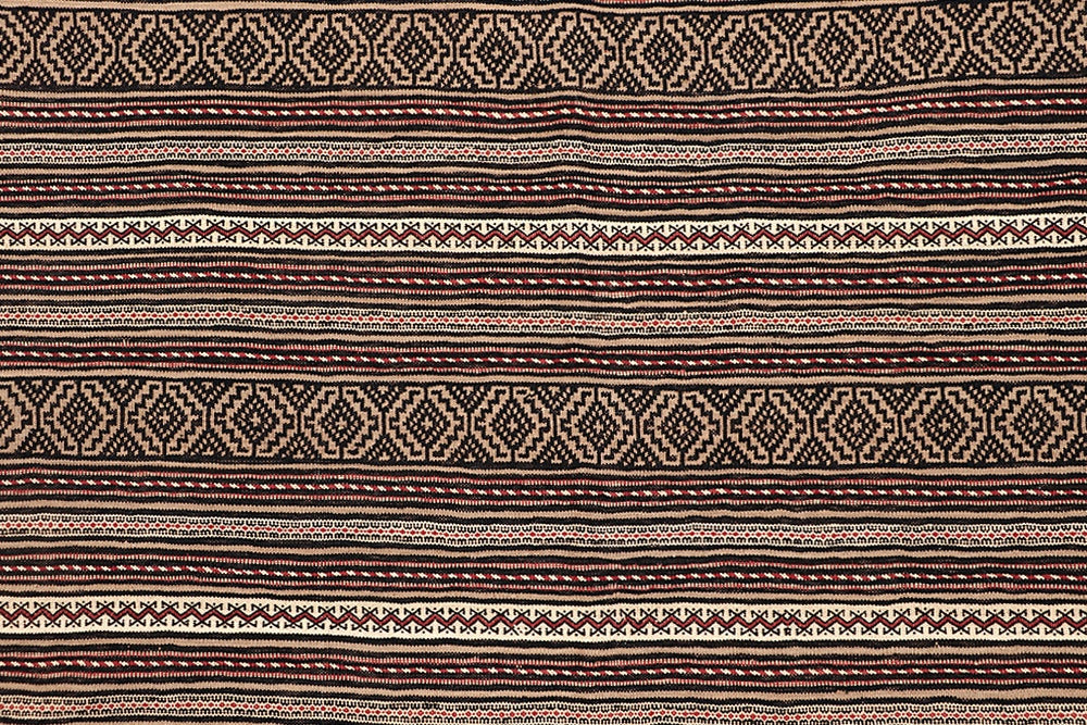 4' 6" x 6' 6  Multy Handmade Laghari Soumak Kilim Rug Rectangular