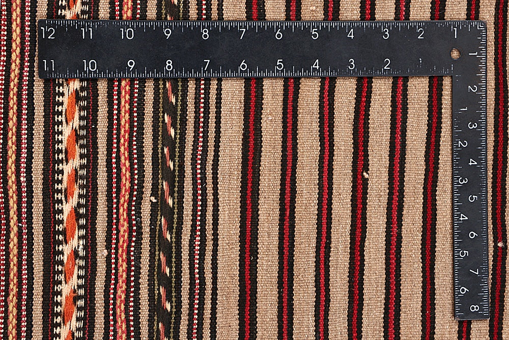 4' 6" x 6' 6  Multy Handmade Laghari Soumak Kilim Rug Rectangular