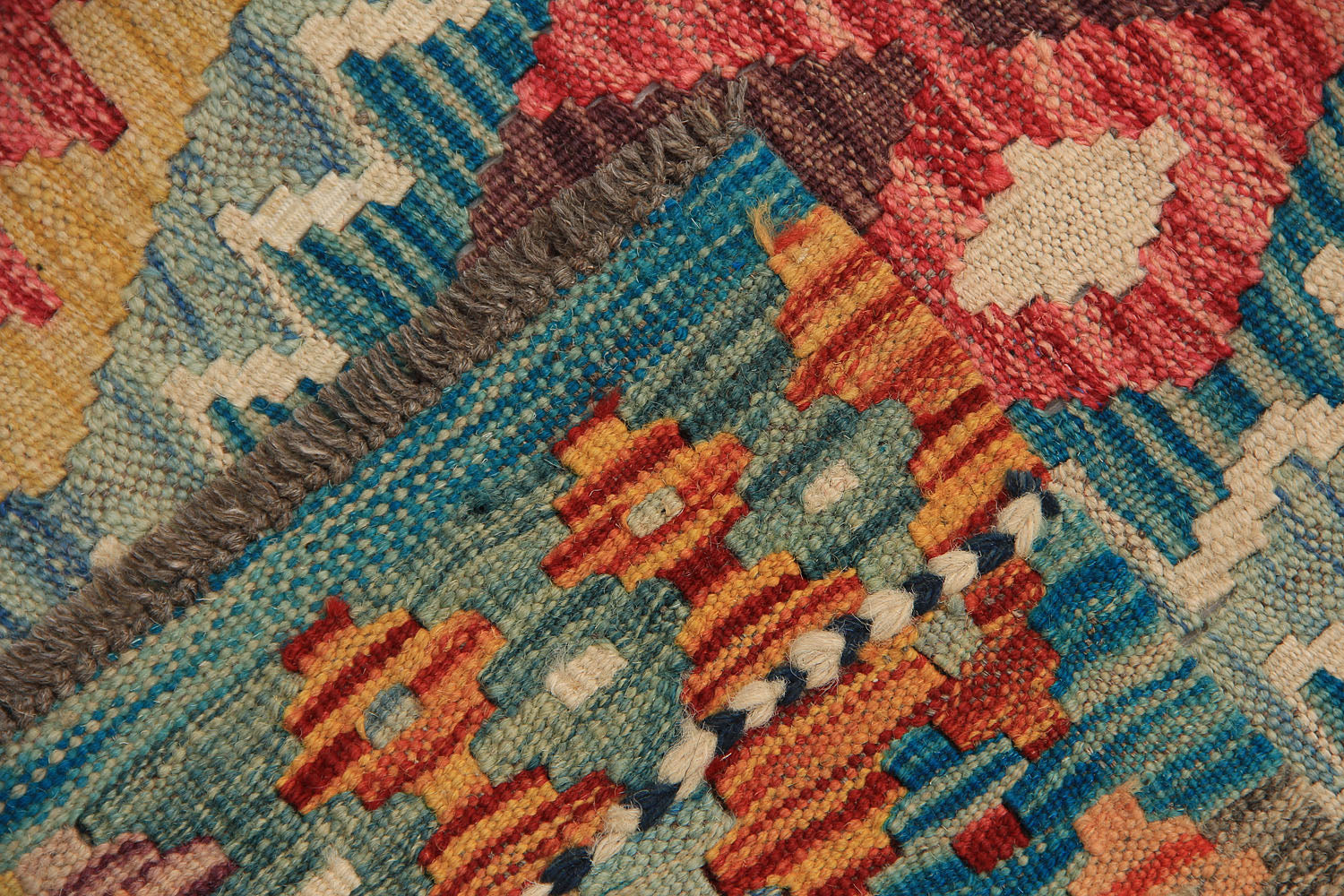 3' X 8'  Multy Handmade Veggie Dye Kilim Rug Runner