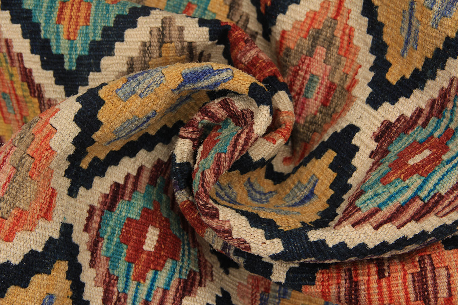3' X 8'  Multy Handmade Veggie Dye Kilim Rug Runner