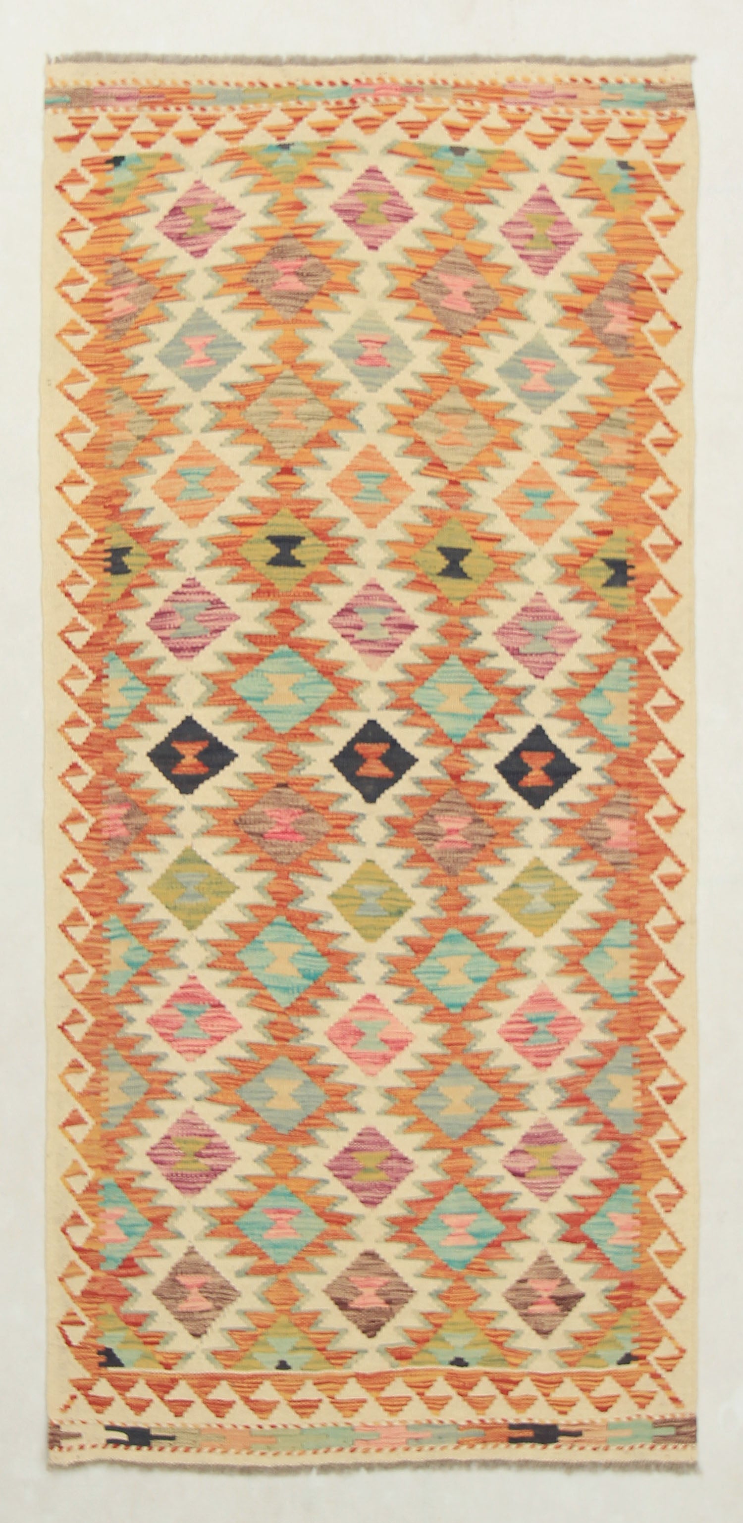 Multy Handmade Veggie Dye Kilim Rug Rectangular