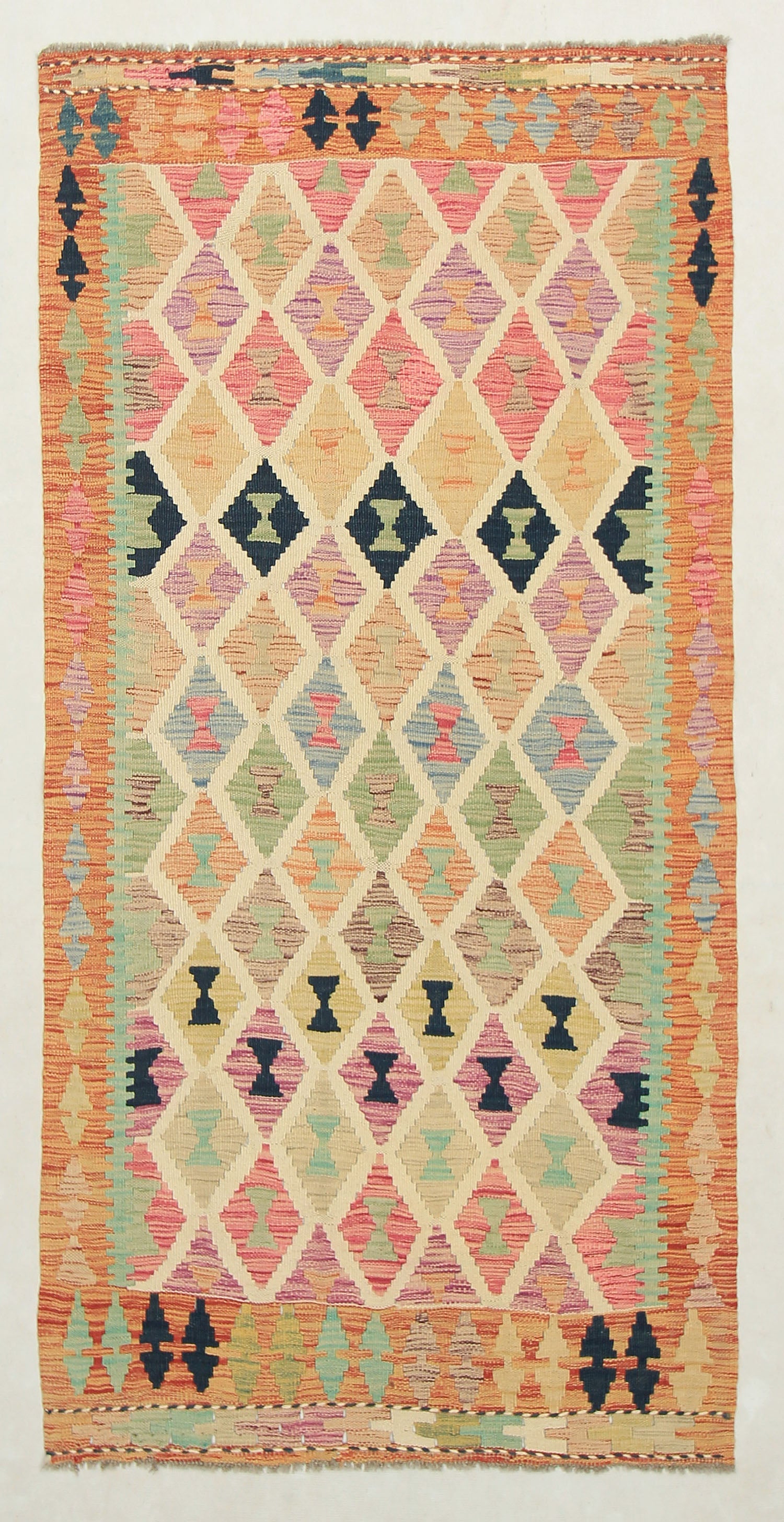 Multy Handmade Veggie Dye Kilim Rug Rectangular