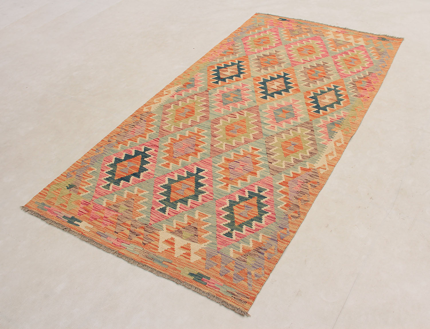 Multy Handmade Veggie Dye Kilim Rug Rectangular
