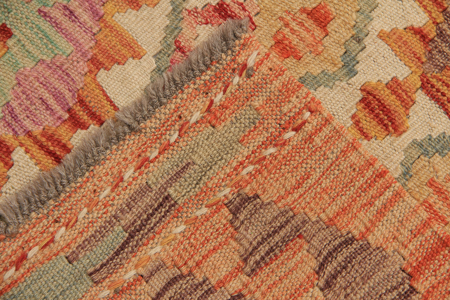 Multy Handmade Veggie Dye Kilim Rug Rectangular