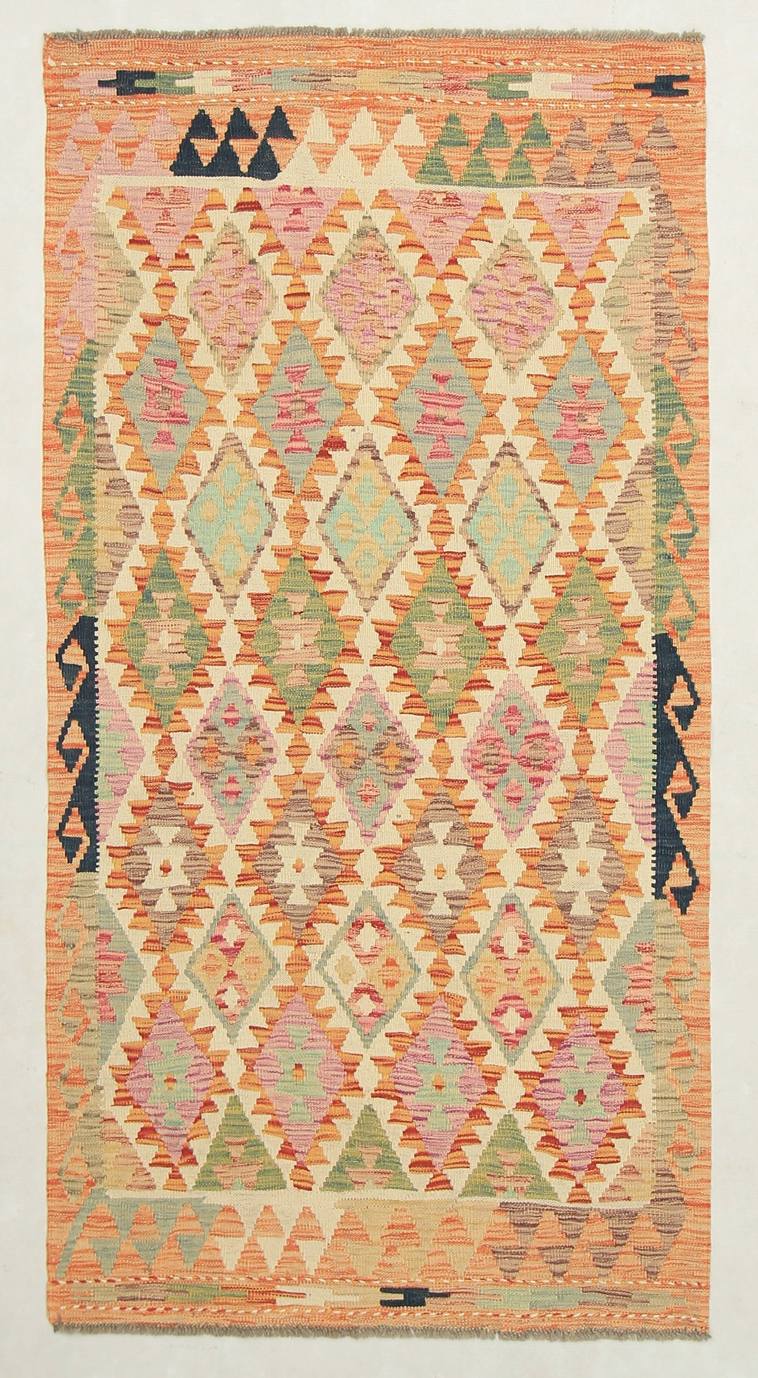 Multy Handmade Veggie Dye Kilim Rug Rectangular