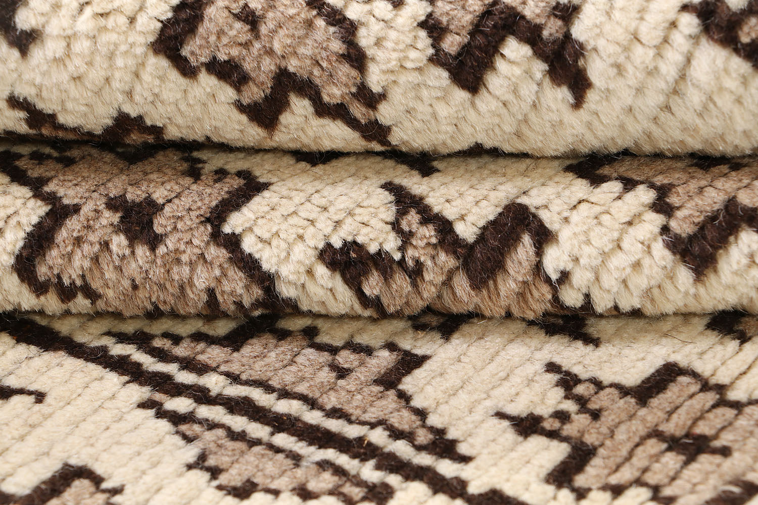 3' X 4'  Ivory Handmade Natural Taimani Carpets Afghan Rectangular