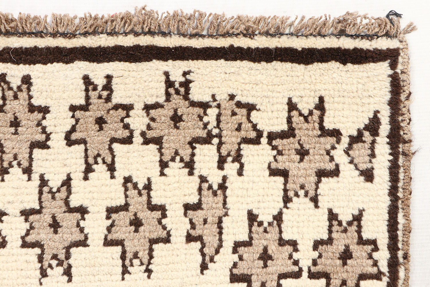 3' X 4'  Ivory Handmade Natural Taimani Carpets Afghan Rectangular