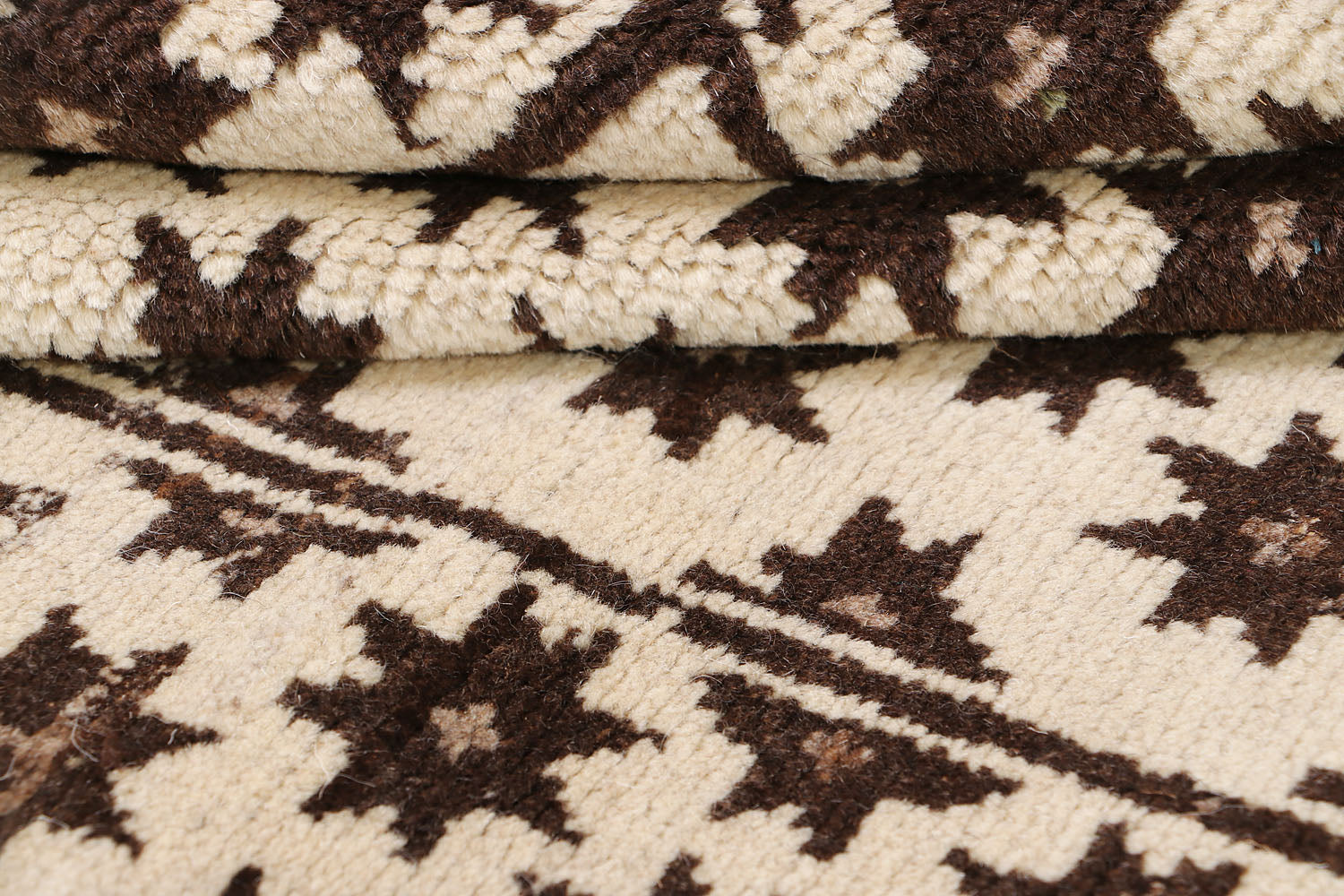 3' X 5'  Ivory Handmade Natural Taimani Carpets Afghan Rectangular