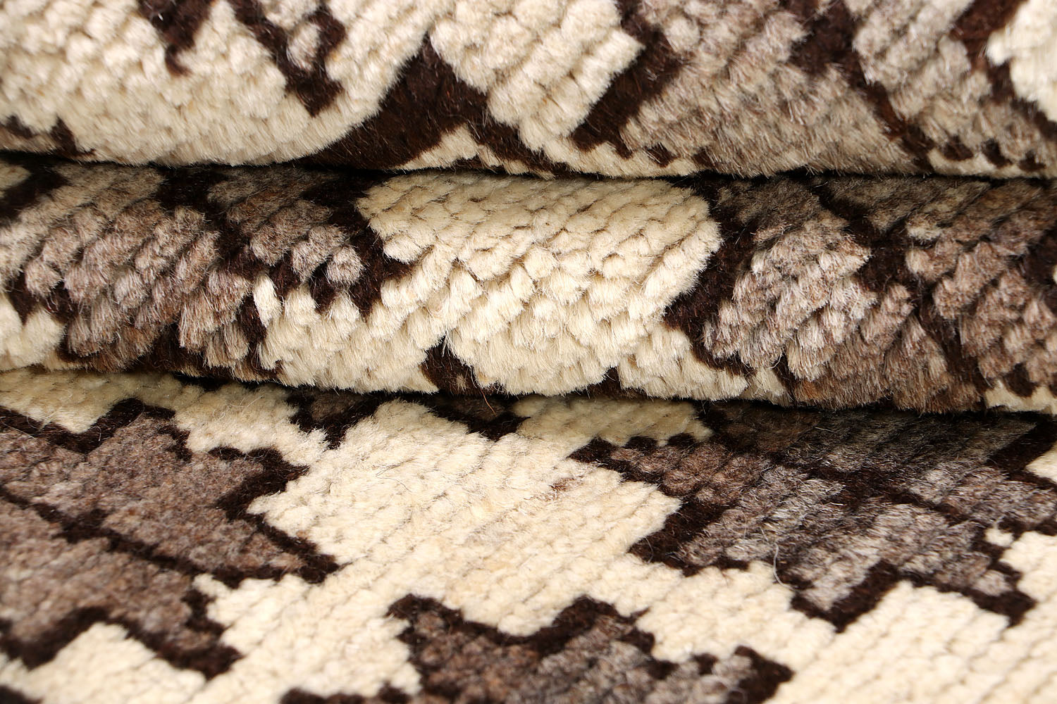 3' X 4'  Ivory Handmade Natural Taimani Carpets Afghan Rectangular
