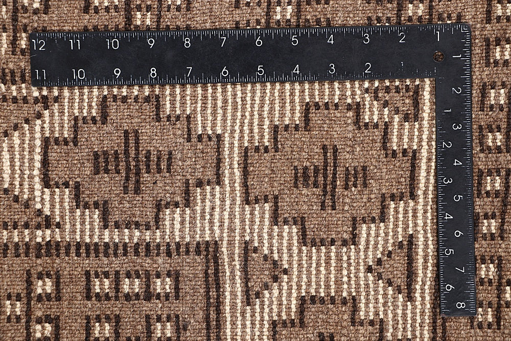 5' 6" X 8'  Ivory Handmade Natural Taimani Carpets Afghan Rectangular