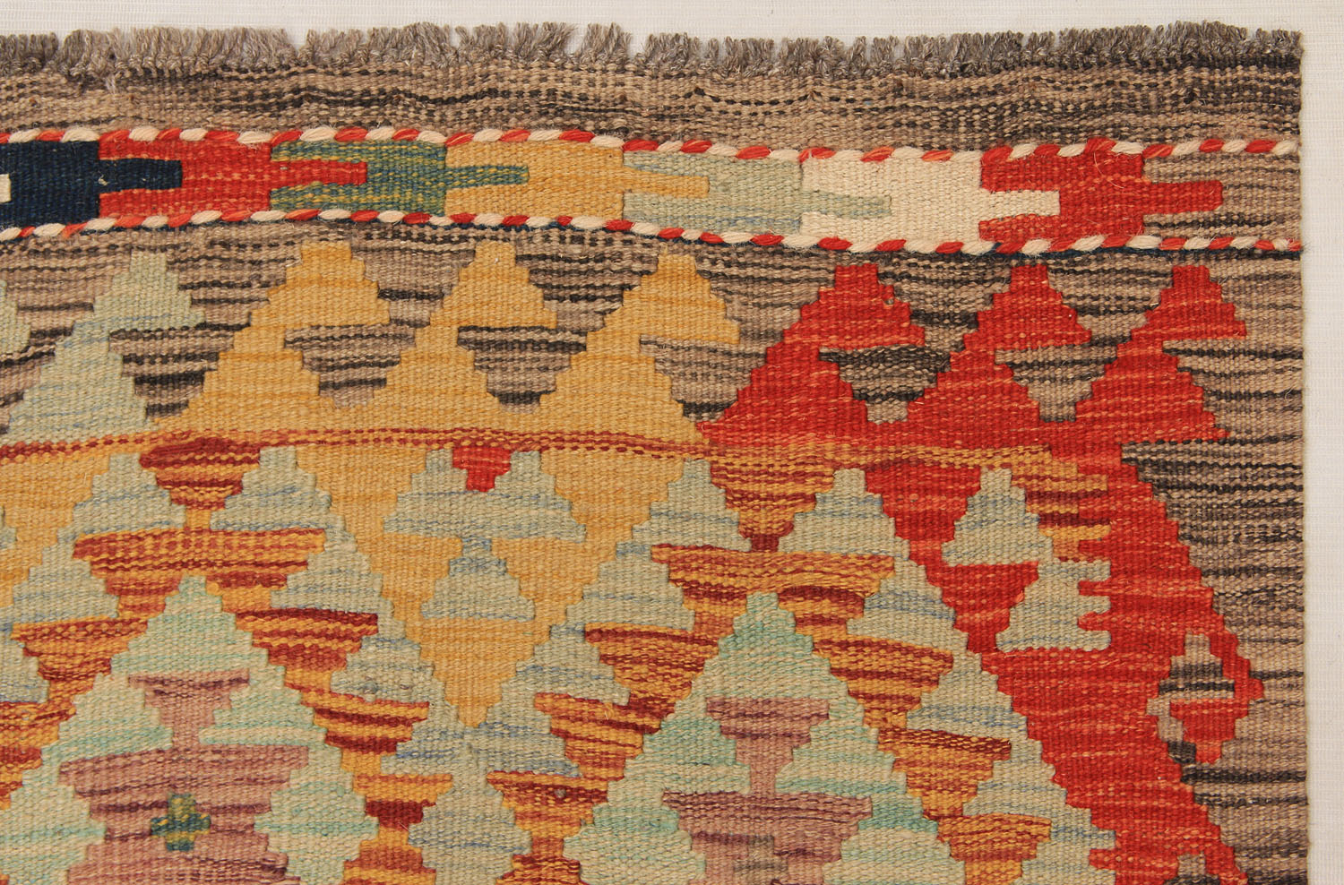 3' X 8'  Multy Handmade Veggie Dye Kilim Rug Runner