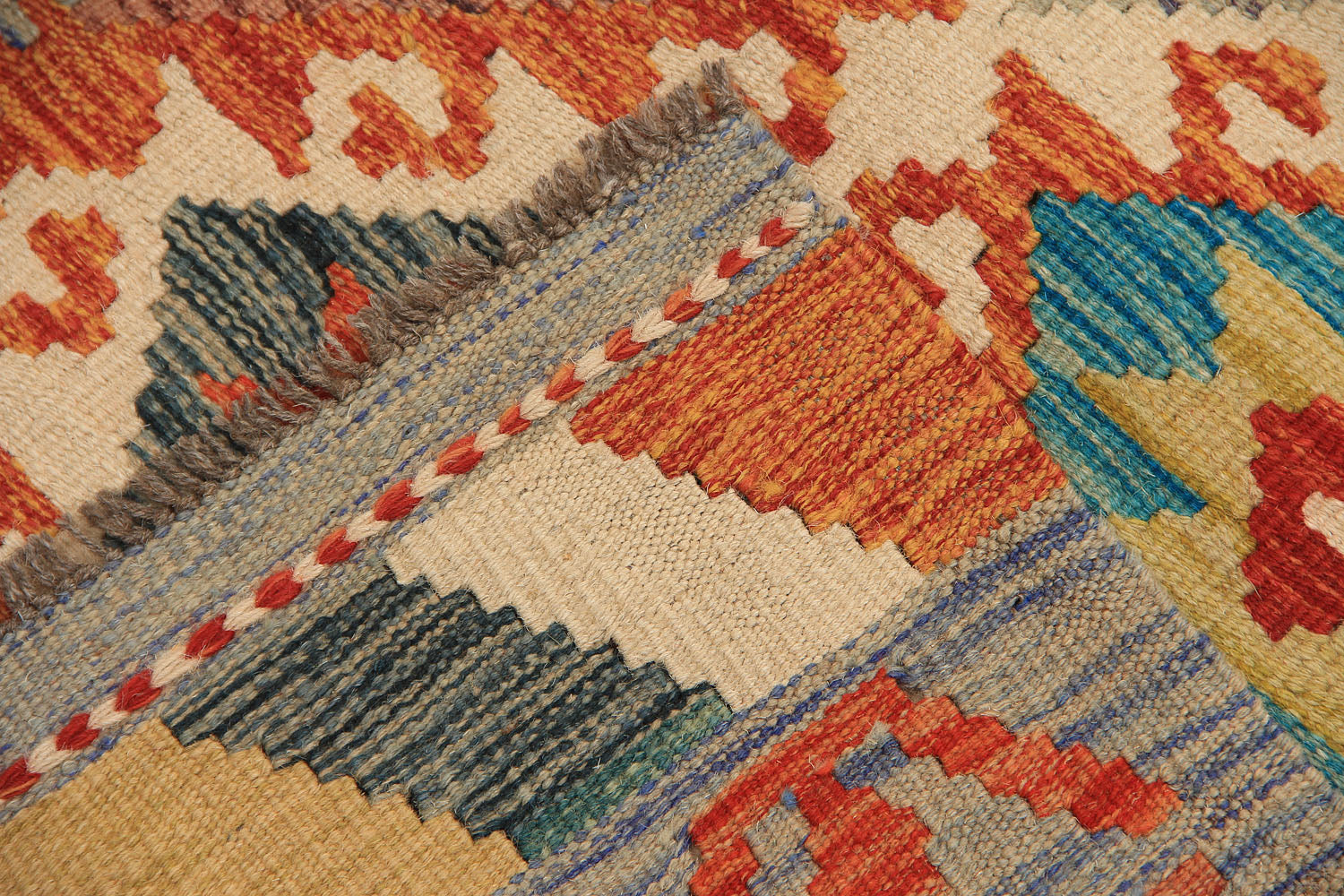 3' X 8'  Multy Handmade Veggie Dye Kilim Rug Runner