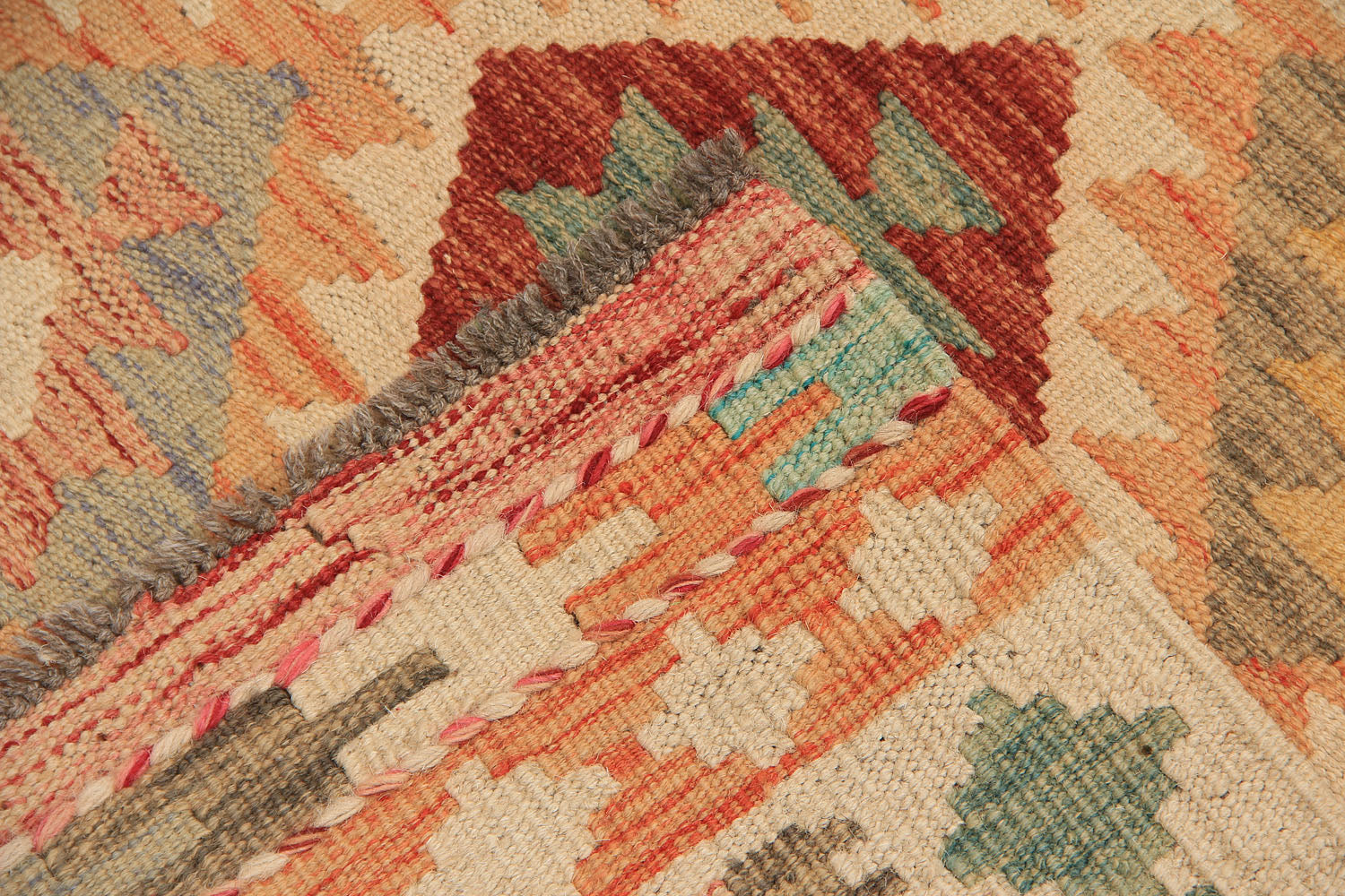 3' X 8'  Multy Handmade Veggie Dye Kilim Rug Runner