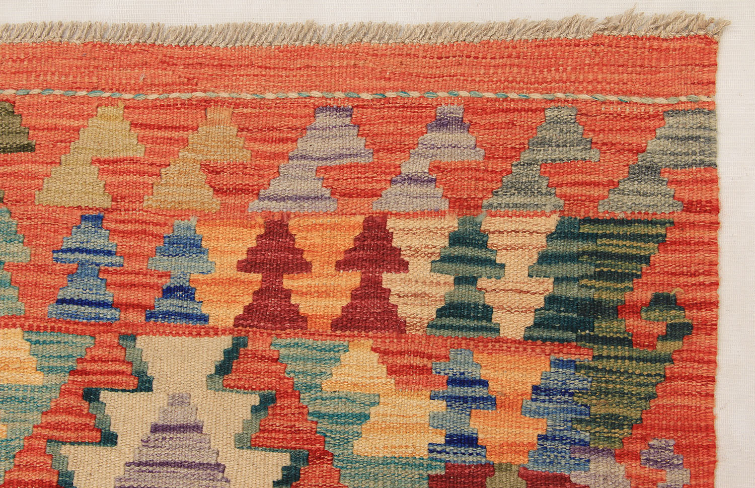 3' X 8'  Multy Handmade Veggie Dye Kilim Rug Runner