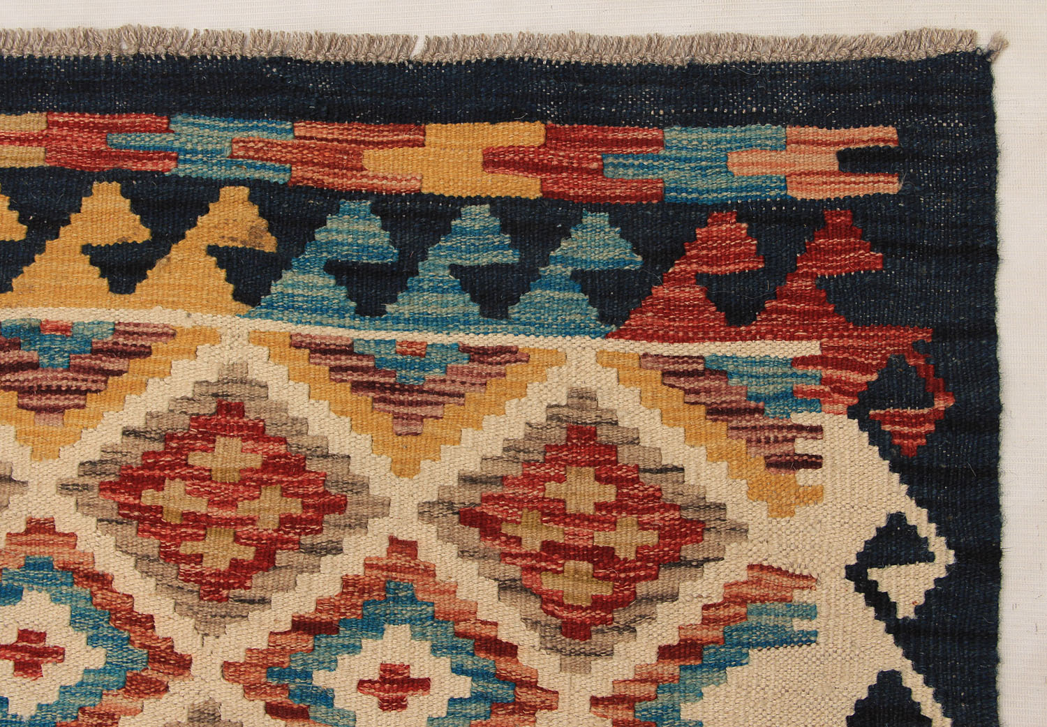 3' X 8'  Multy Handmade Veggie Dye Kilim Rug Runner