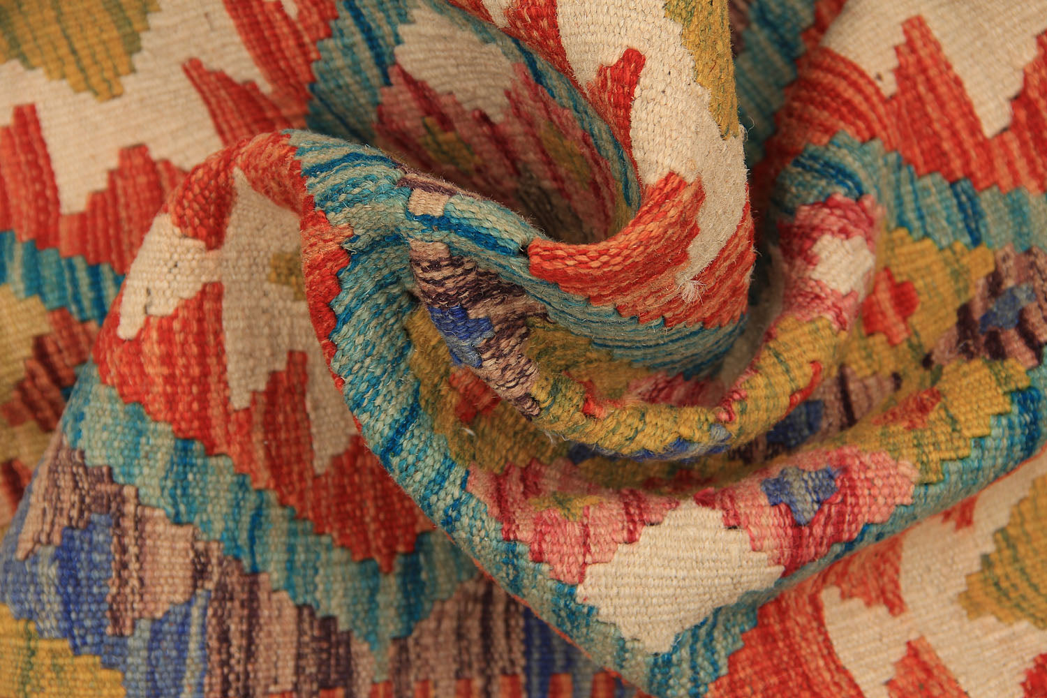 2' 6" X 9'  Multy Handmade Veggie Dye Kilim Rug Runner