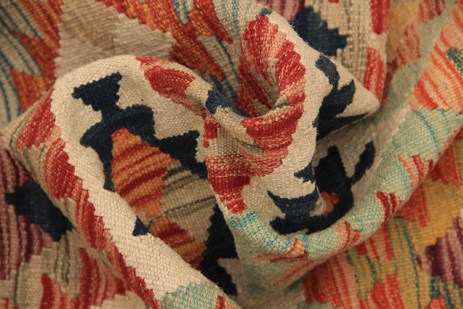 3' X 8'  Multy Handmade Veggie Dye Kilim Rug Runner