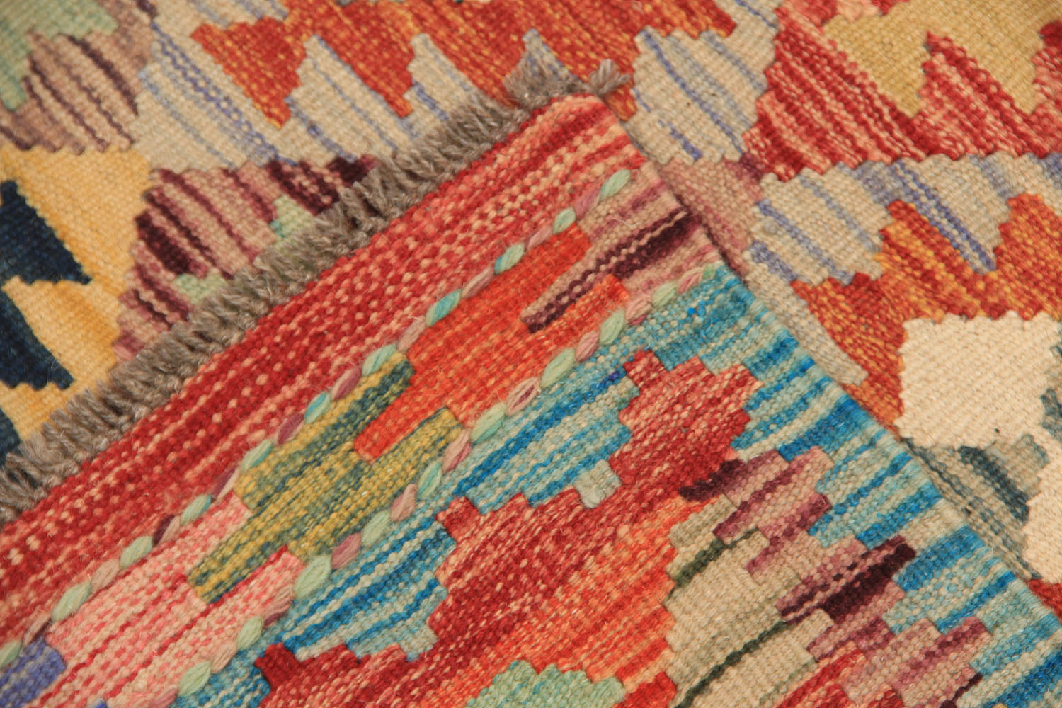 3' X 8'  Multy Handmade Veggie Dye Kilim Rug Runner