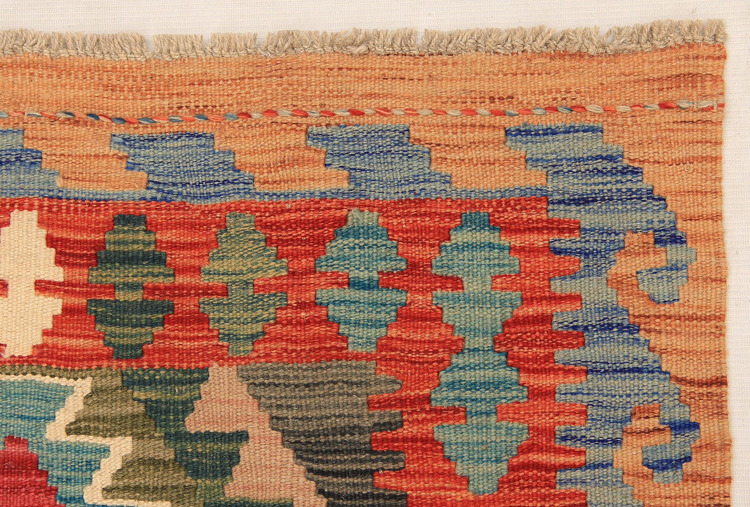 3' X 8'  Multy Handmade Veggie Dye Kilim Rug Runner