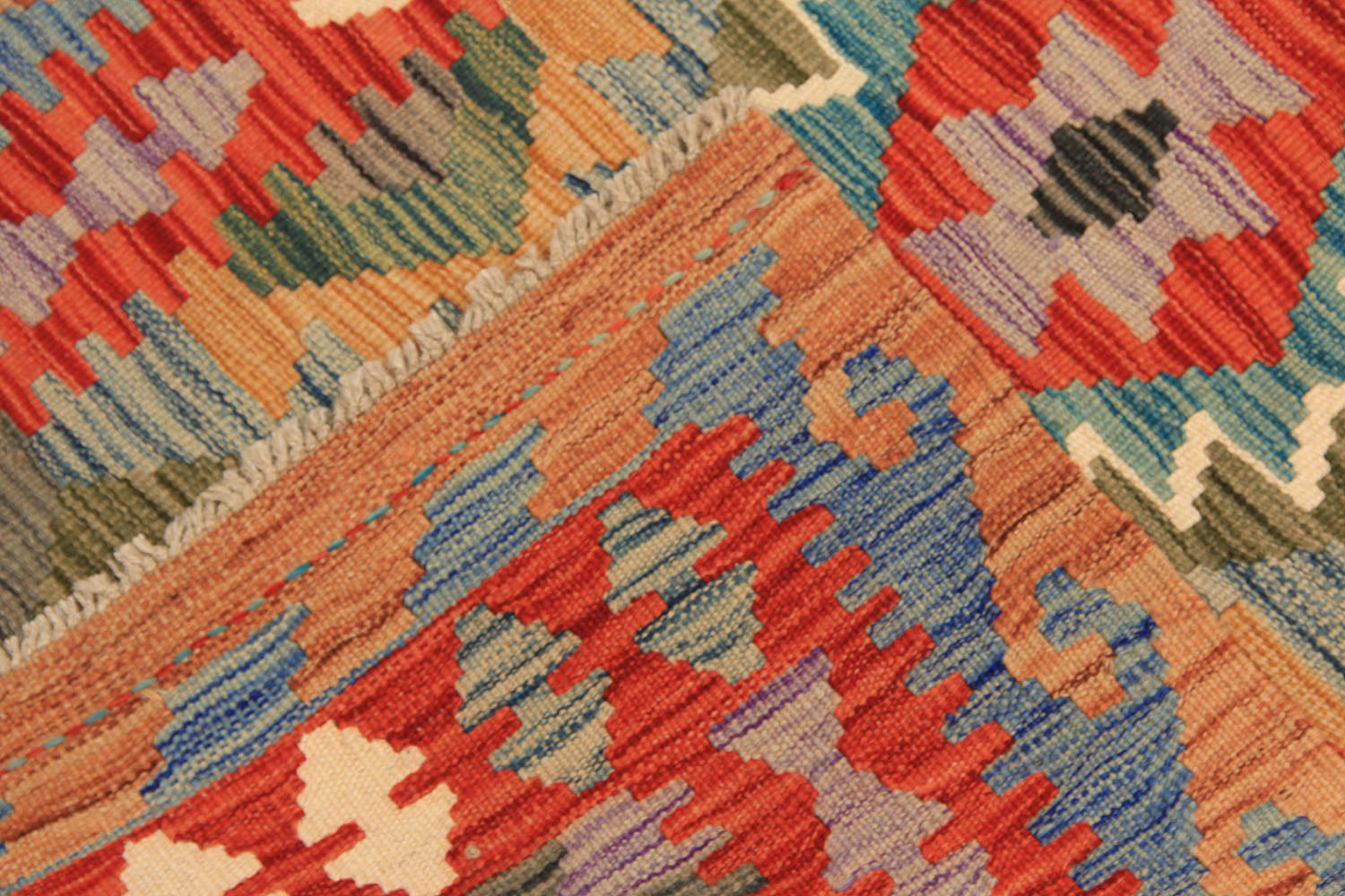 3' X 8'  Multy Handmade Veggie Dye Kilim Rug Runner