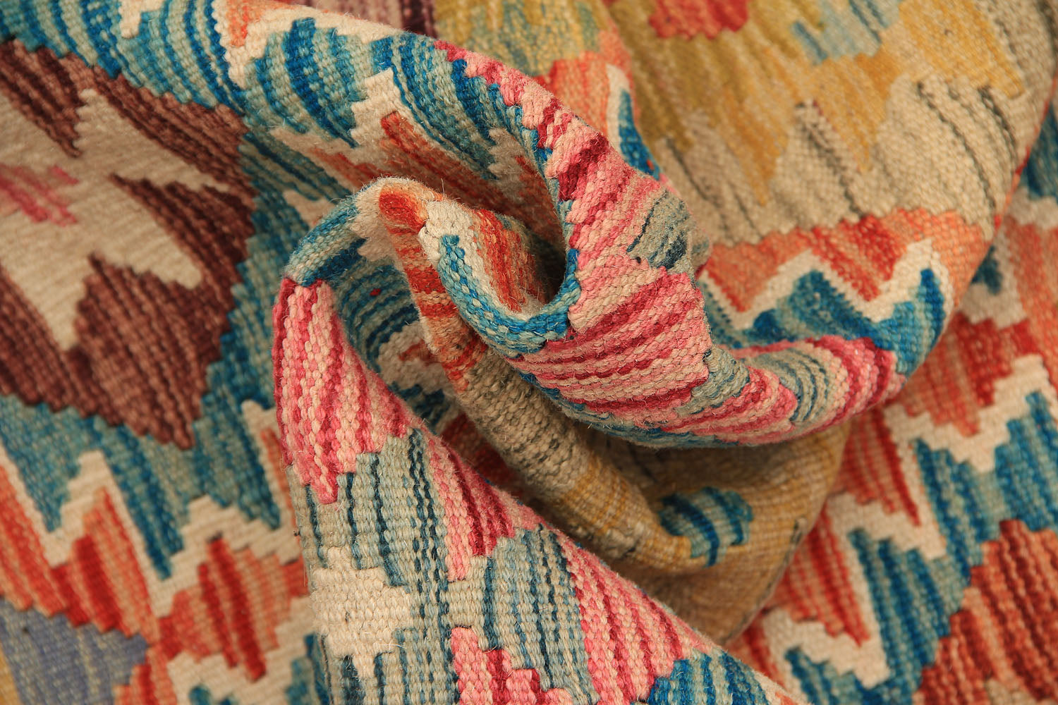 3' X 8'  Multy Handmade Veggie Dye Kilim Rug Runner