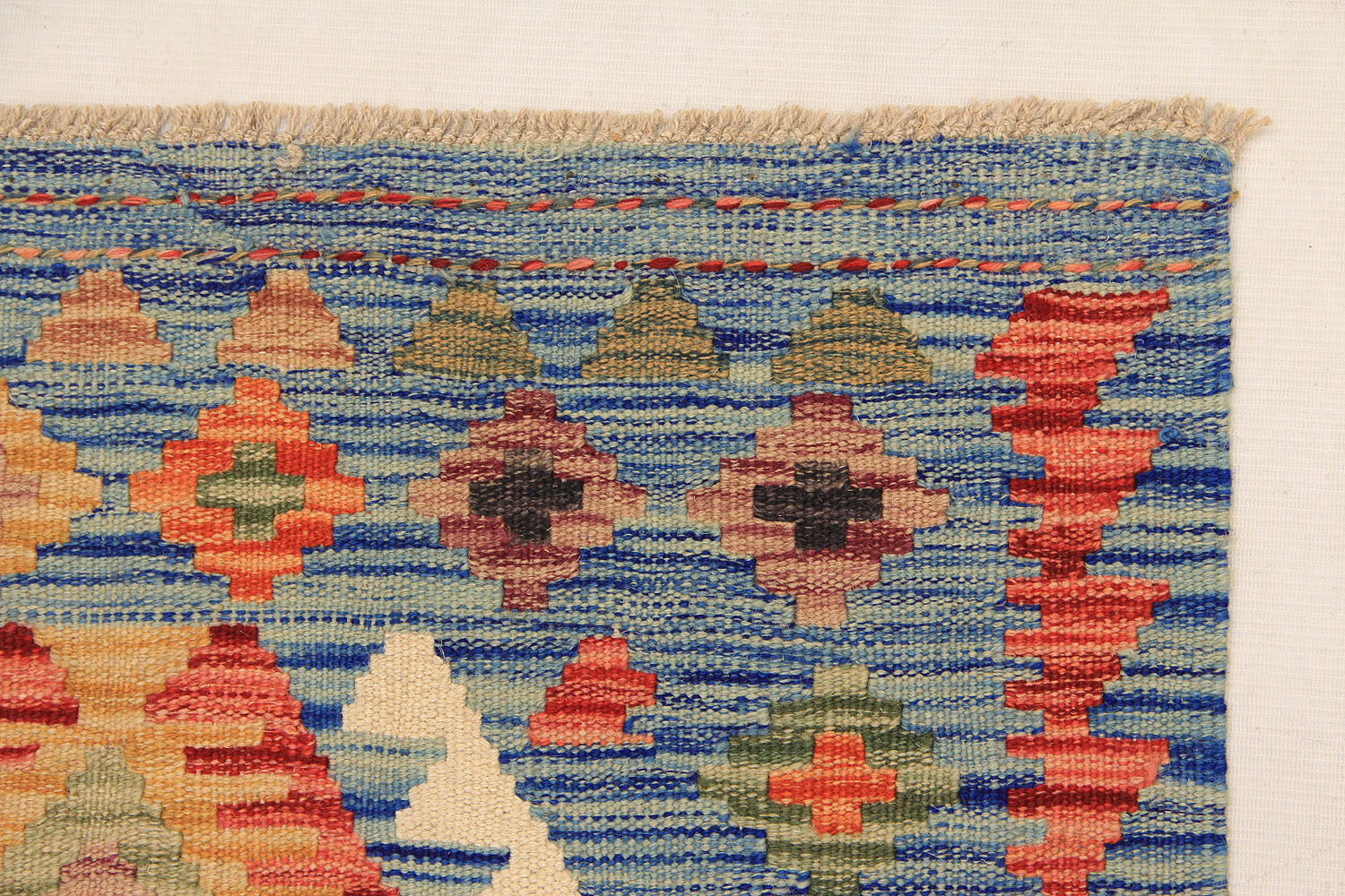 3' X 8'  Multy Handmade Veggie Dye Kilim Rug Runner