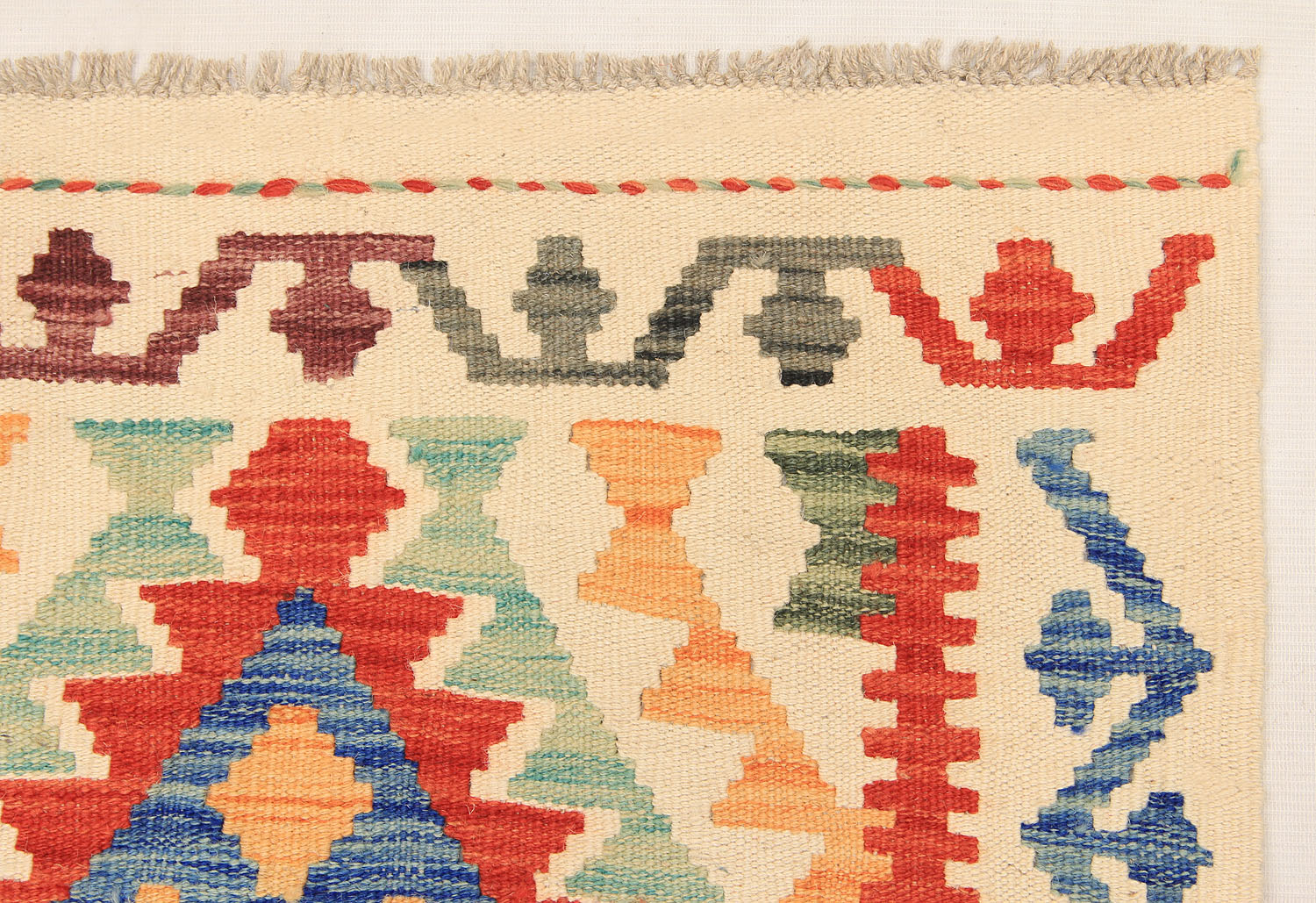 2' 6" x 8'  Multy Handmade Veggie Dye Kilim Rug Runner