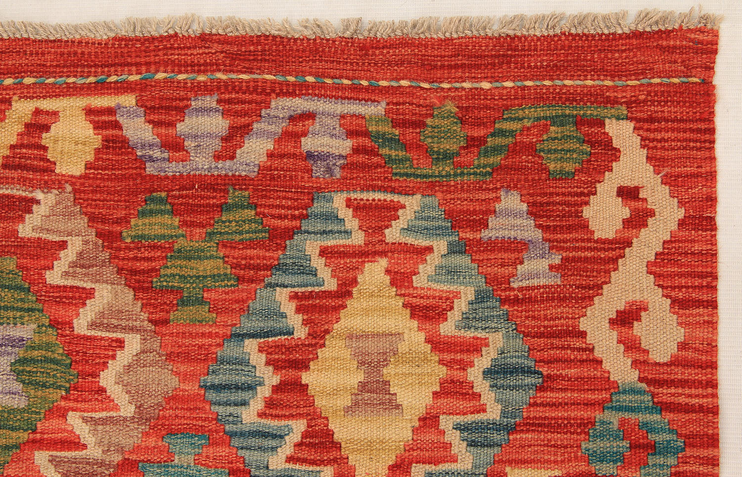 3' X 8'  Multy Handmade Veggie Dye Kilim Rug Runner