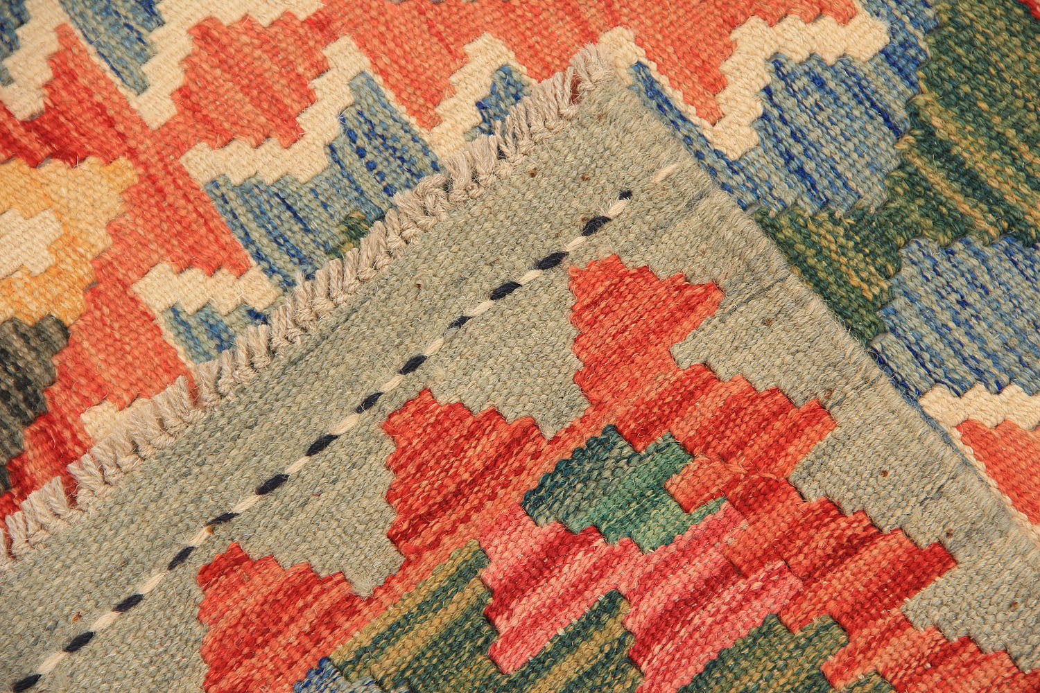 3' X 8'  Multy Handmade Veggie Dye Kilim Rug Runner